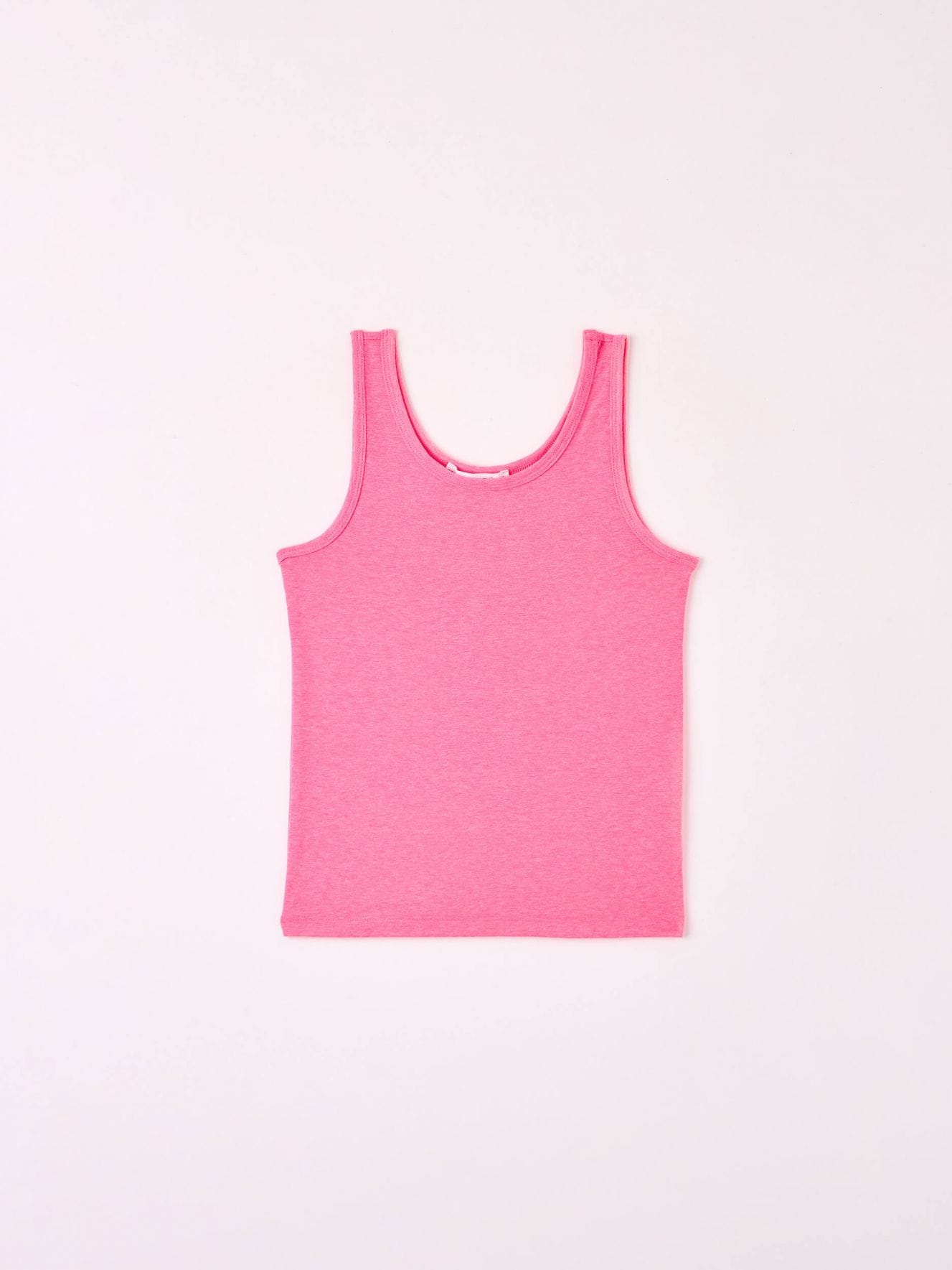 Naleving van Grijpen ijsje Pink fluo Plain basic vest top - Buy Online | Terranova