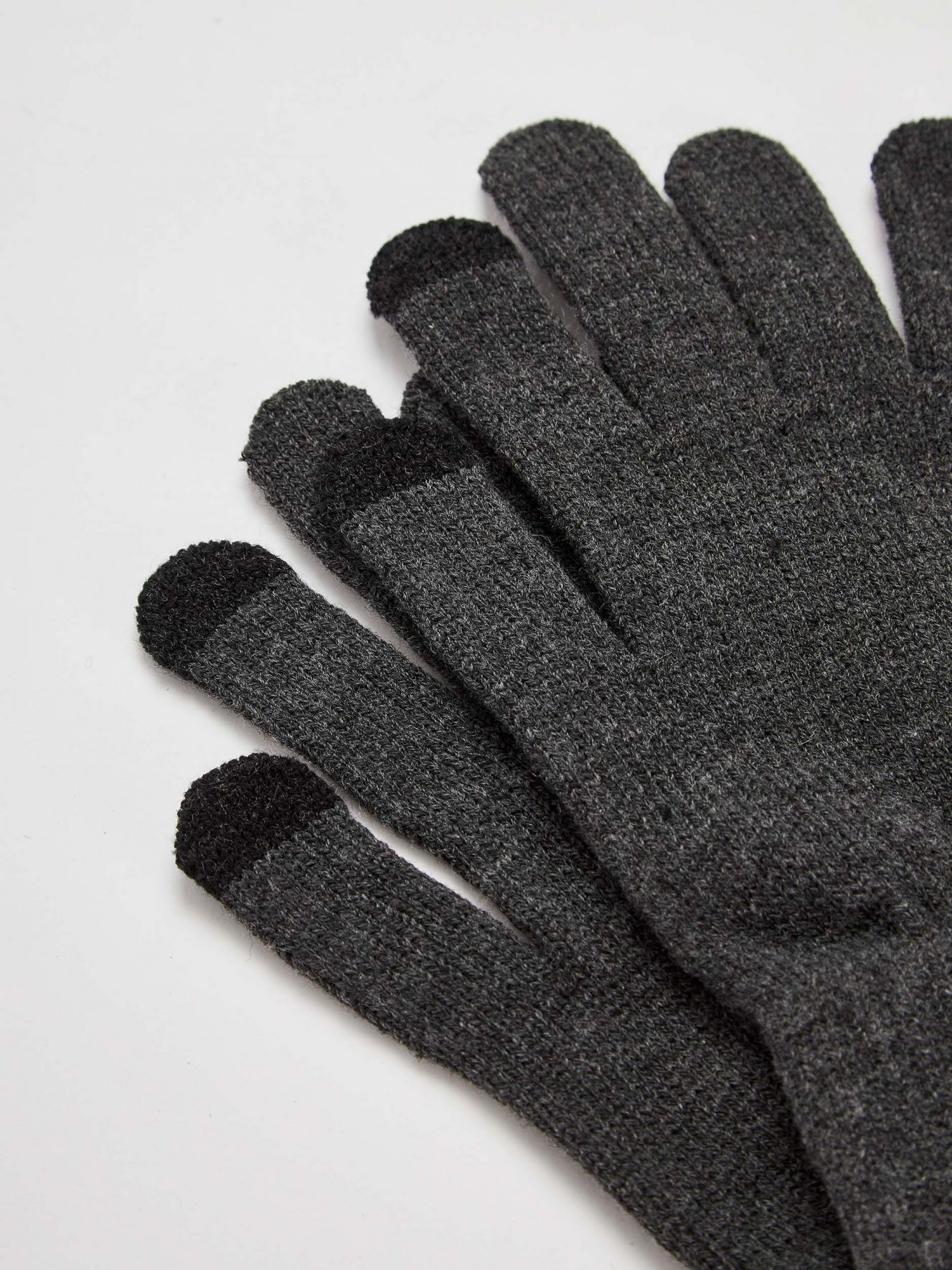 grey touch screen gloves