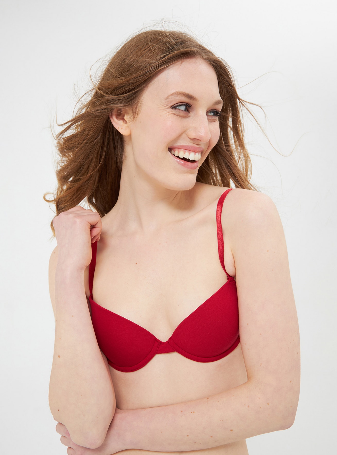 Cherry Plain moulded push-up bra - Buy Online
