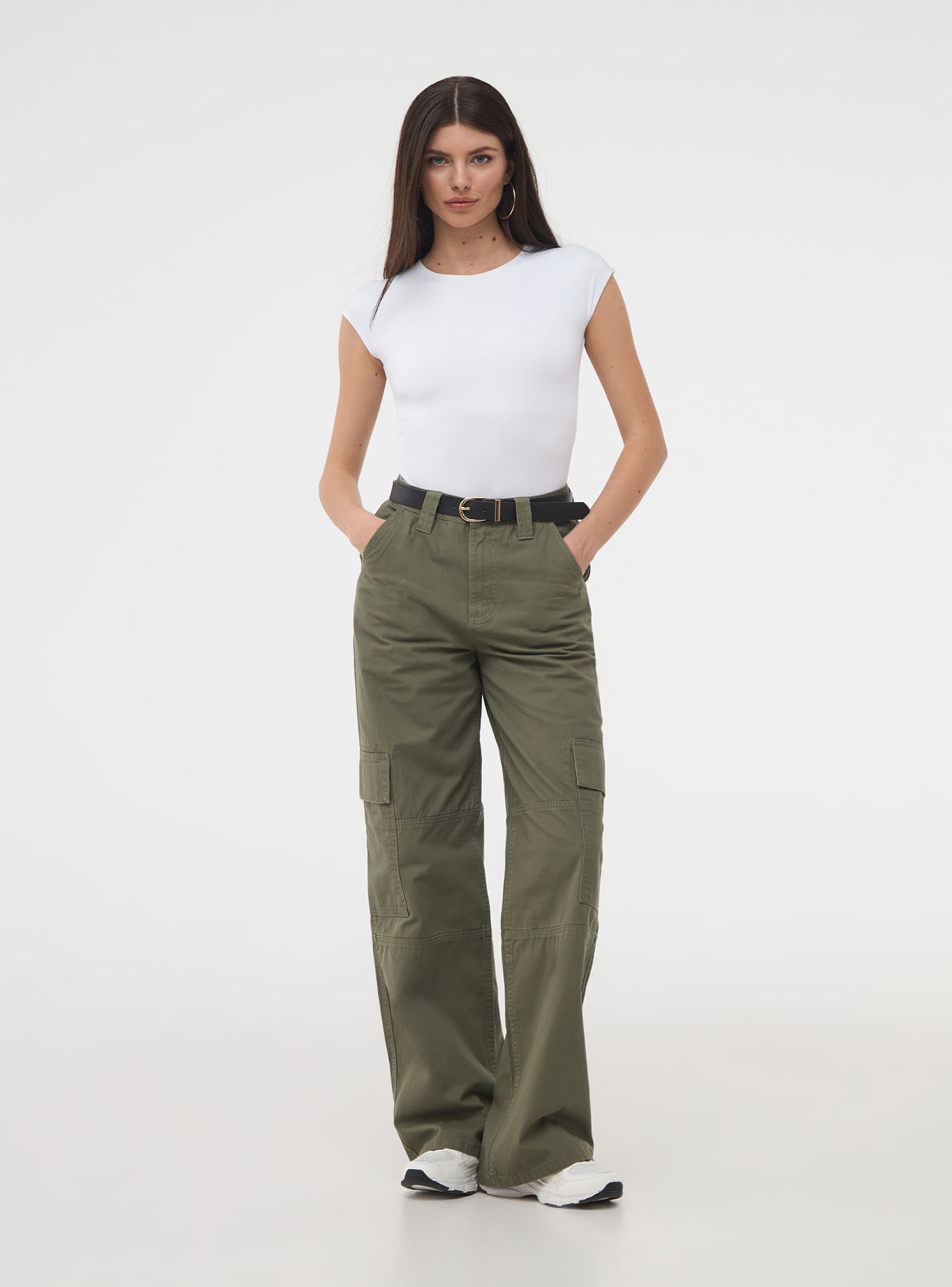 Pantalón Mujer Cargo Verde, Compra en