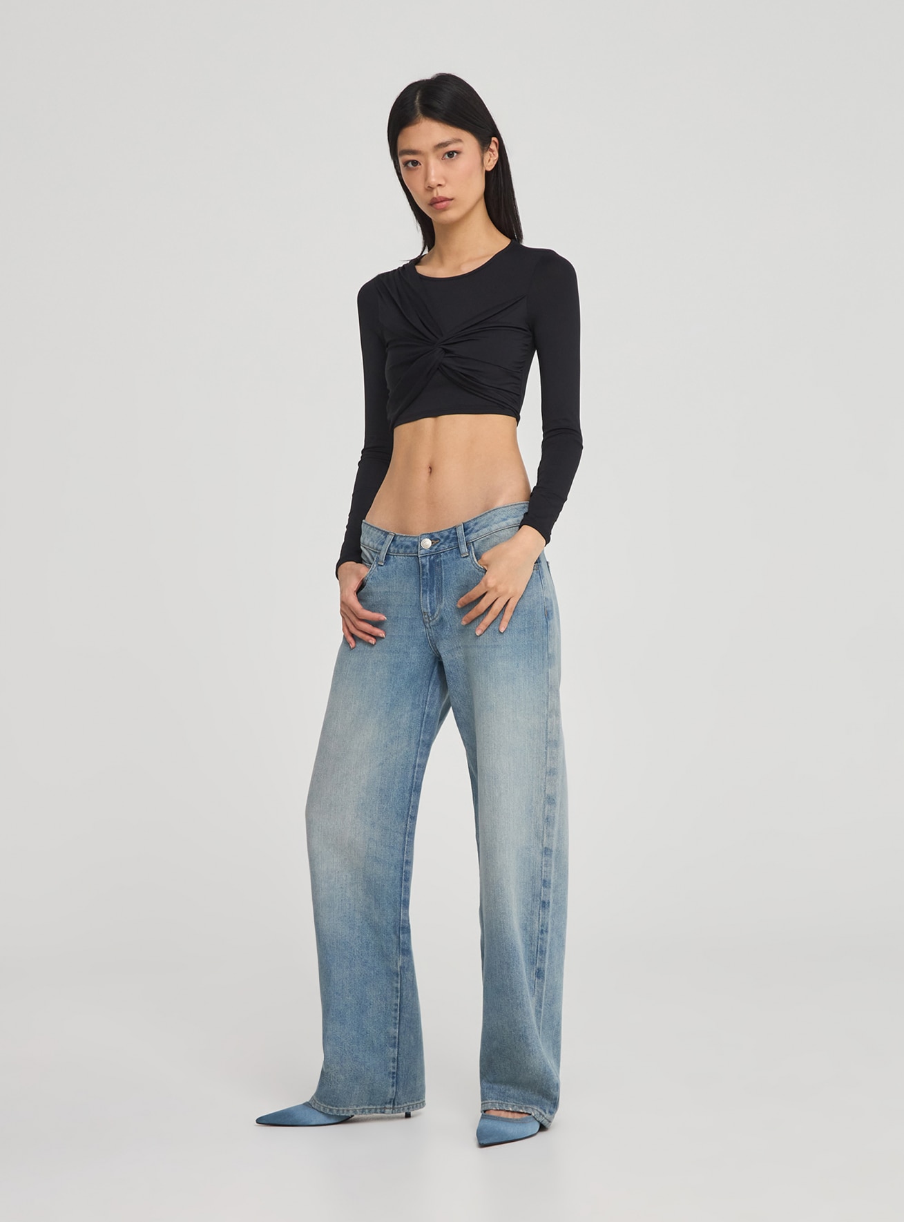 Jeans vita alta donna jeans larghi 2022 nuovi pantaloni gamba dritta Y2k  denim