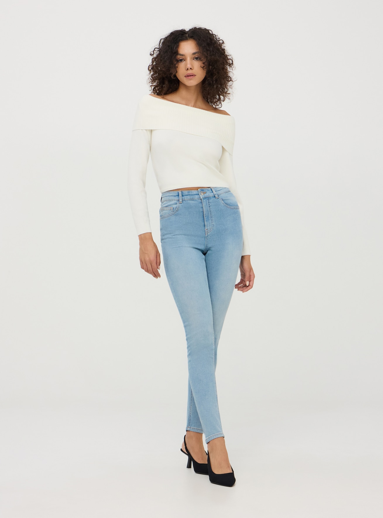 Pantalone Jeans Lungo Damen Terranova