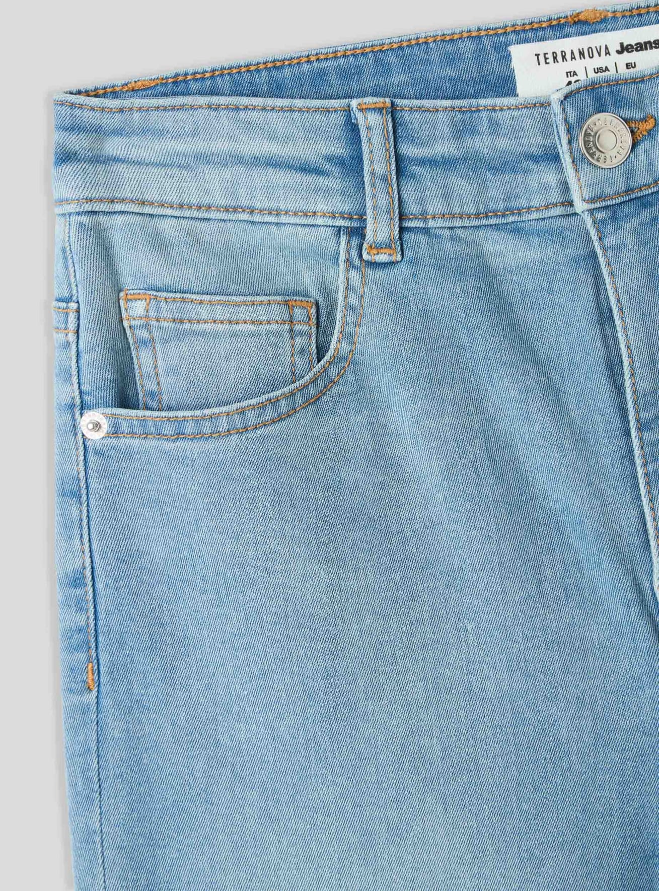 Pantalone Jeans Lungo Donna Terranova