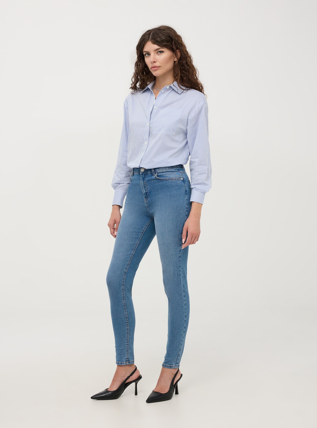 Pantalone Jeans Lungo Donna Terranova