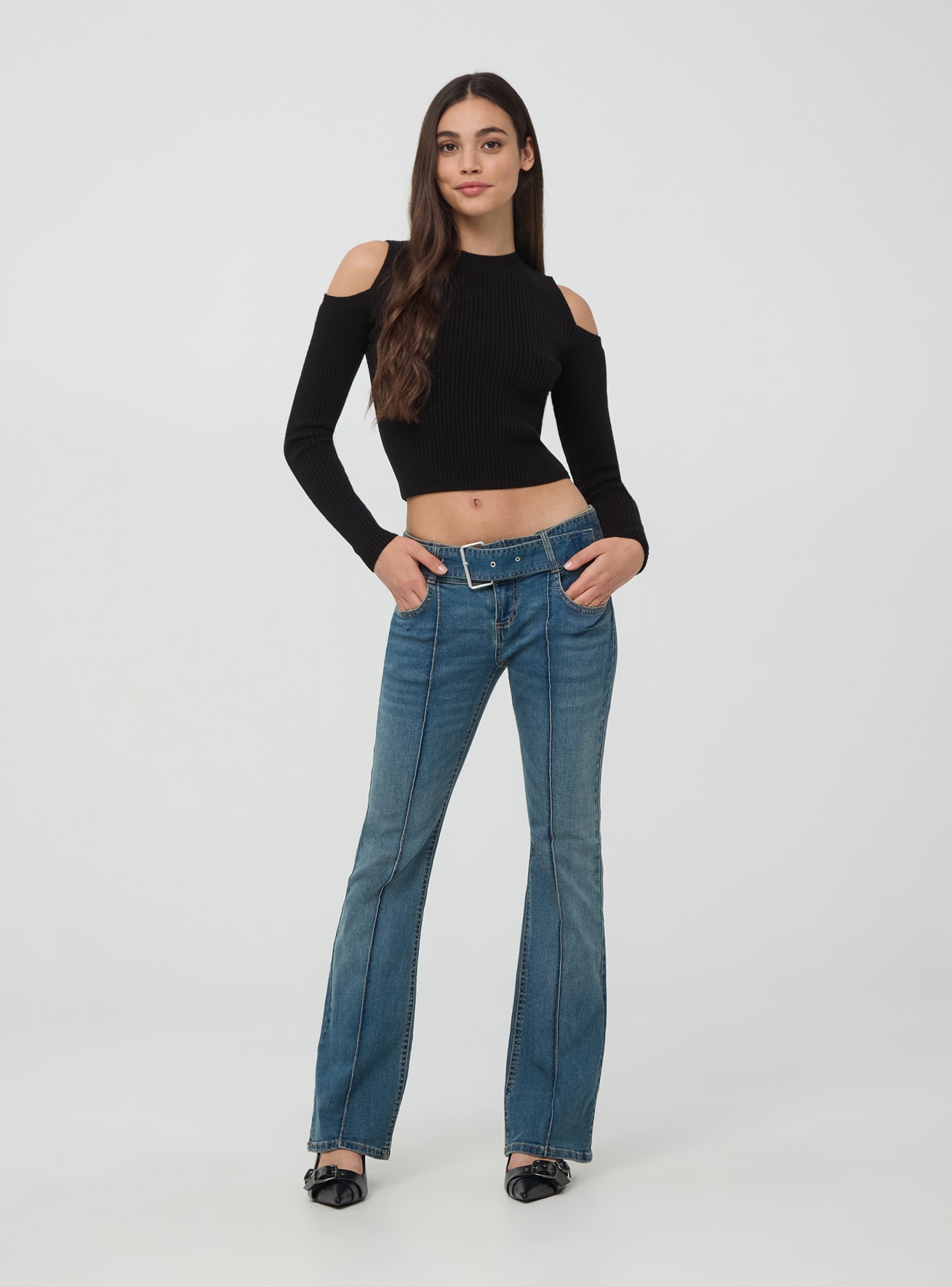 Pantalone Jeans Lungo Donna Terranova