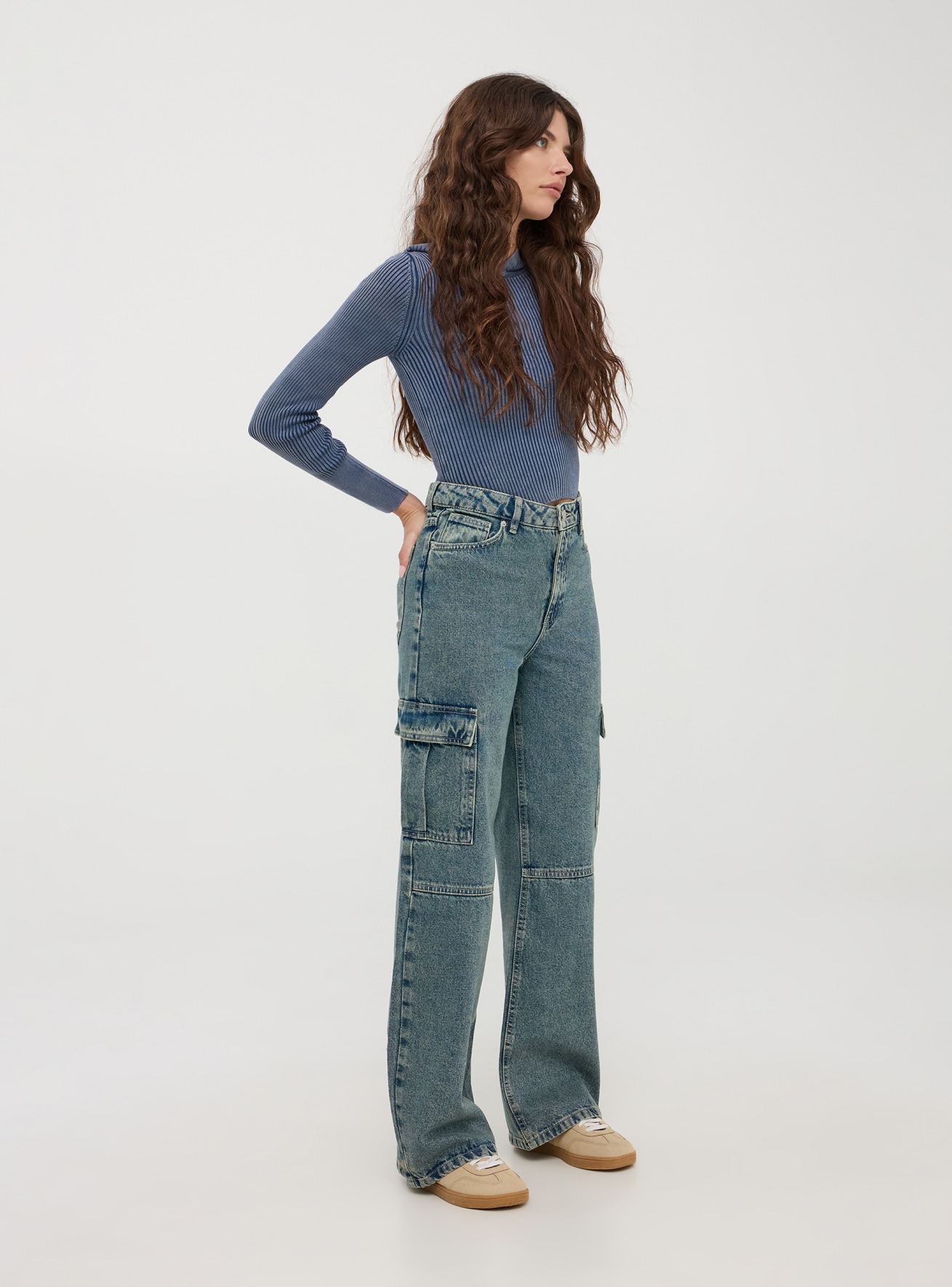 Pantalone Jeans Lungo Damen Terranova