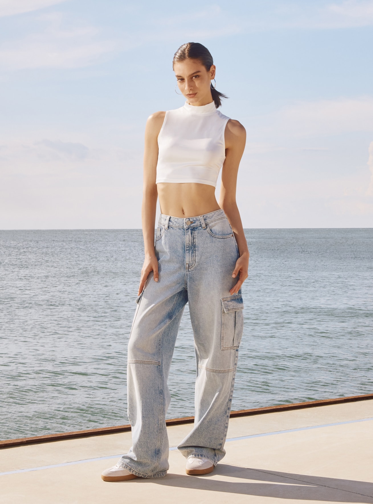 Long pants jeans Woman Terranova