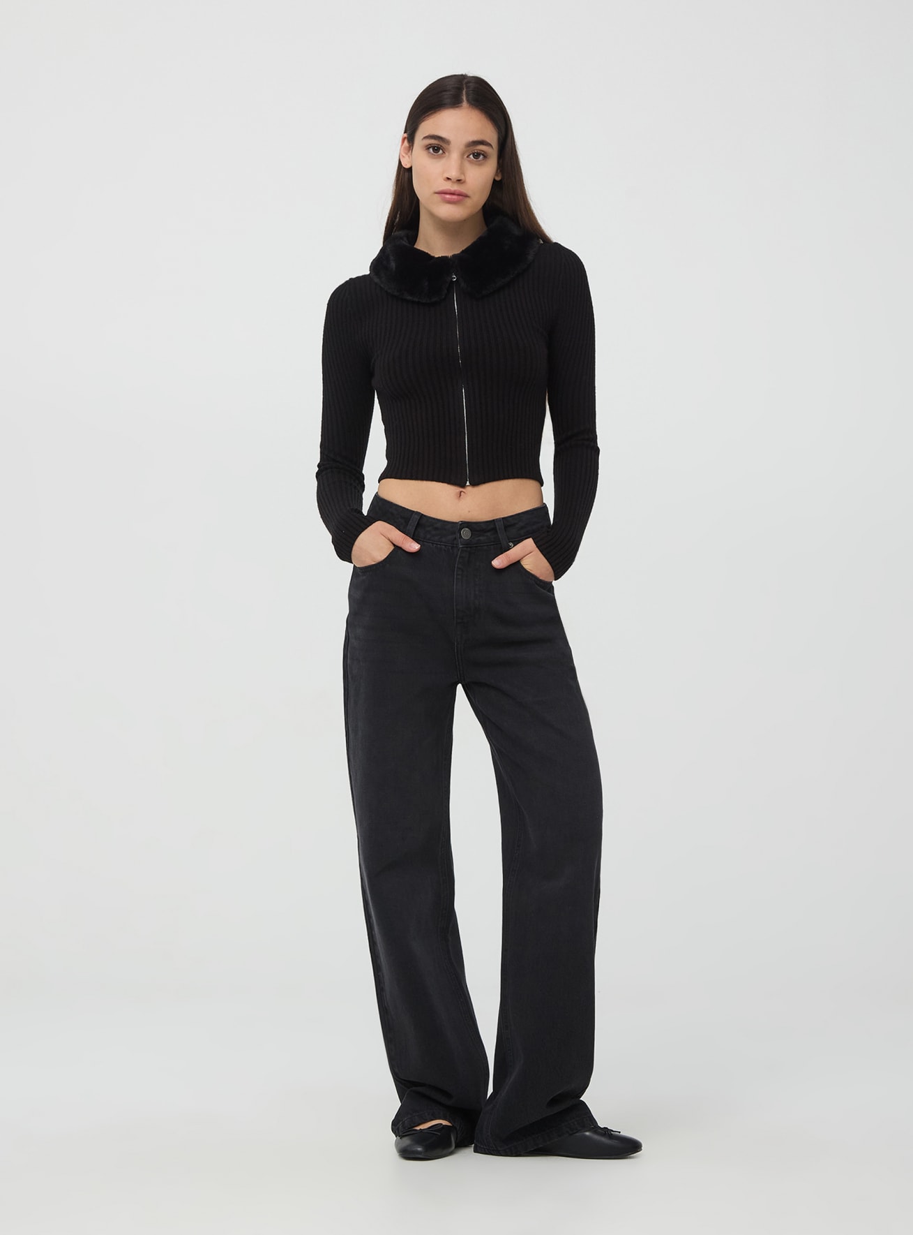 Long pants jeans Woman Terranova