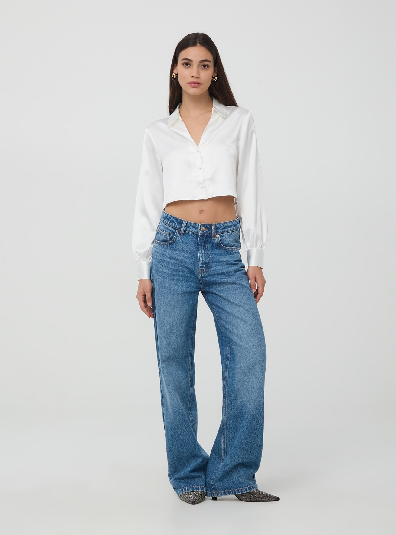 Pantalone Jeans Lungo Damen Terranova