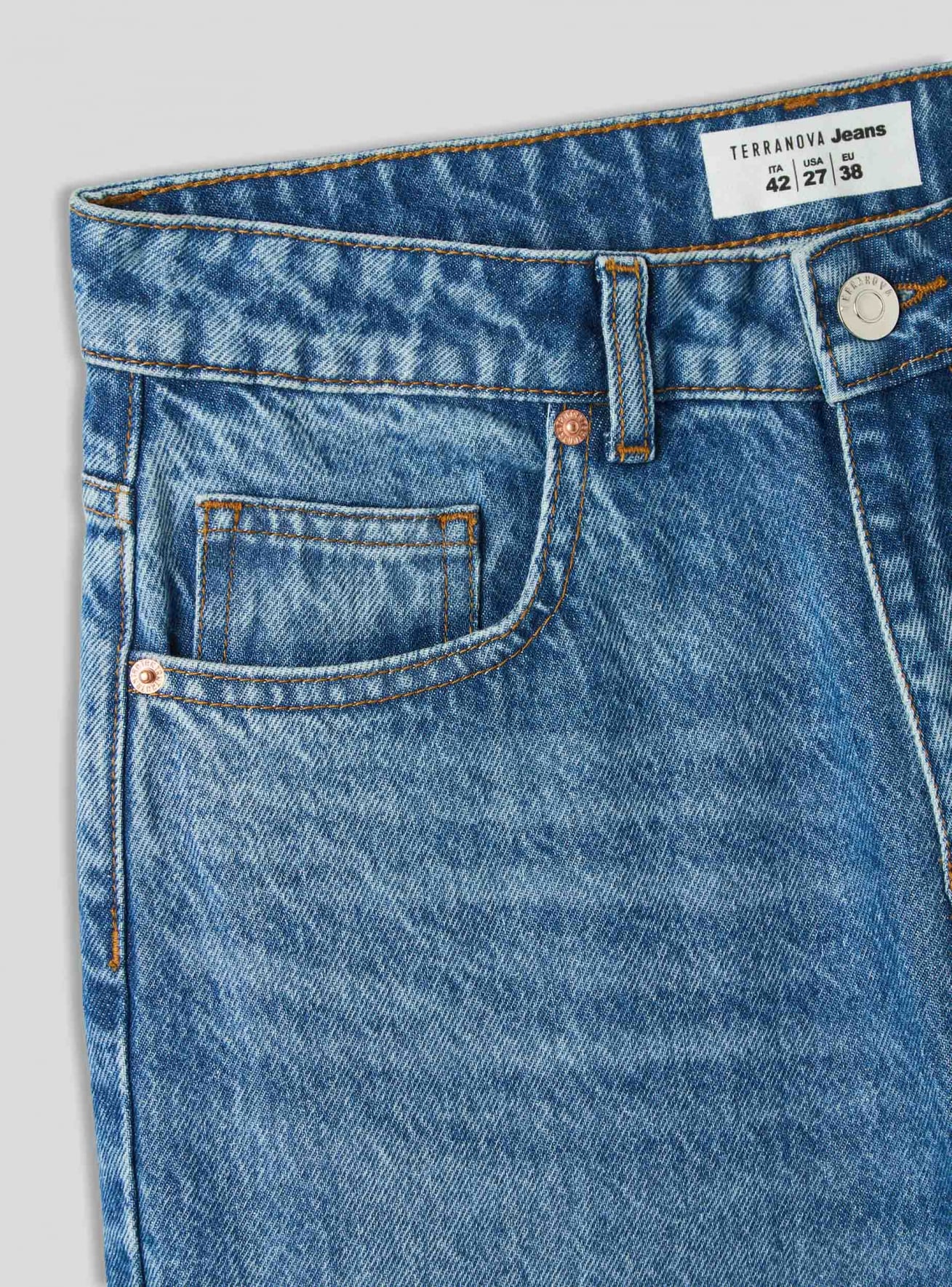 Pantalone Jeans Lungo Dámské Terranova