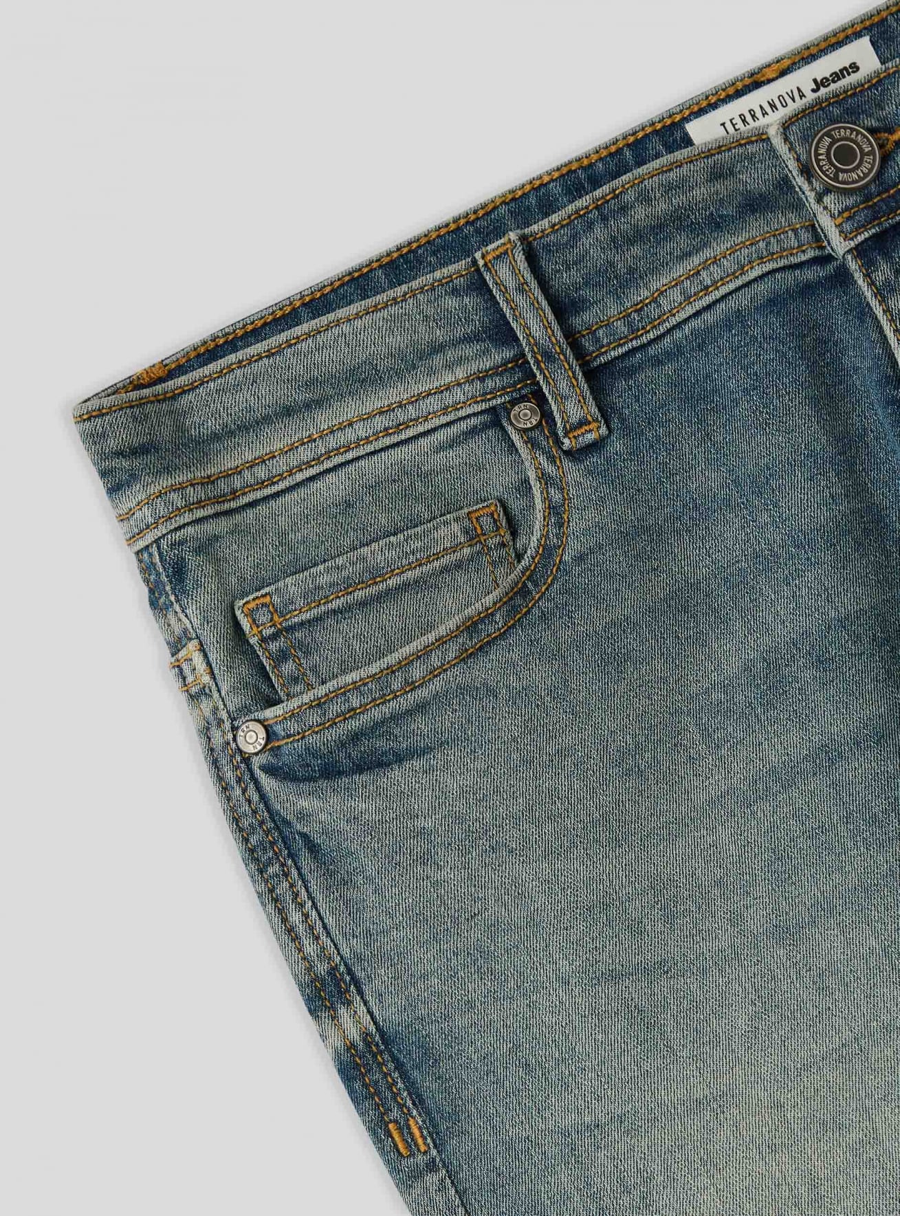 Pantalone Jeans Lungo Herren Terranova