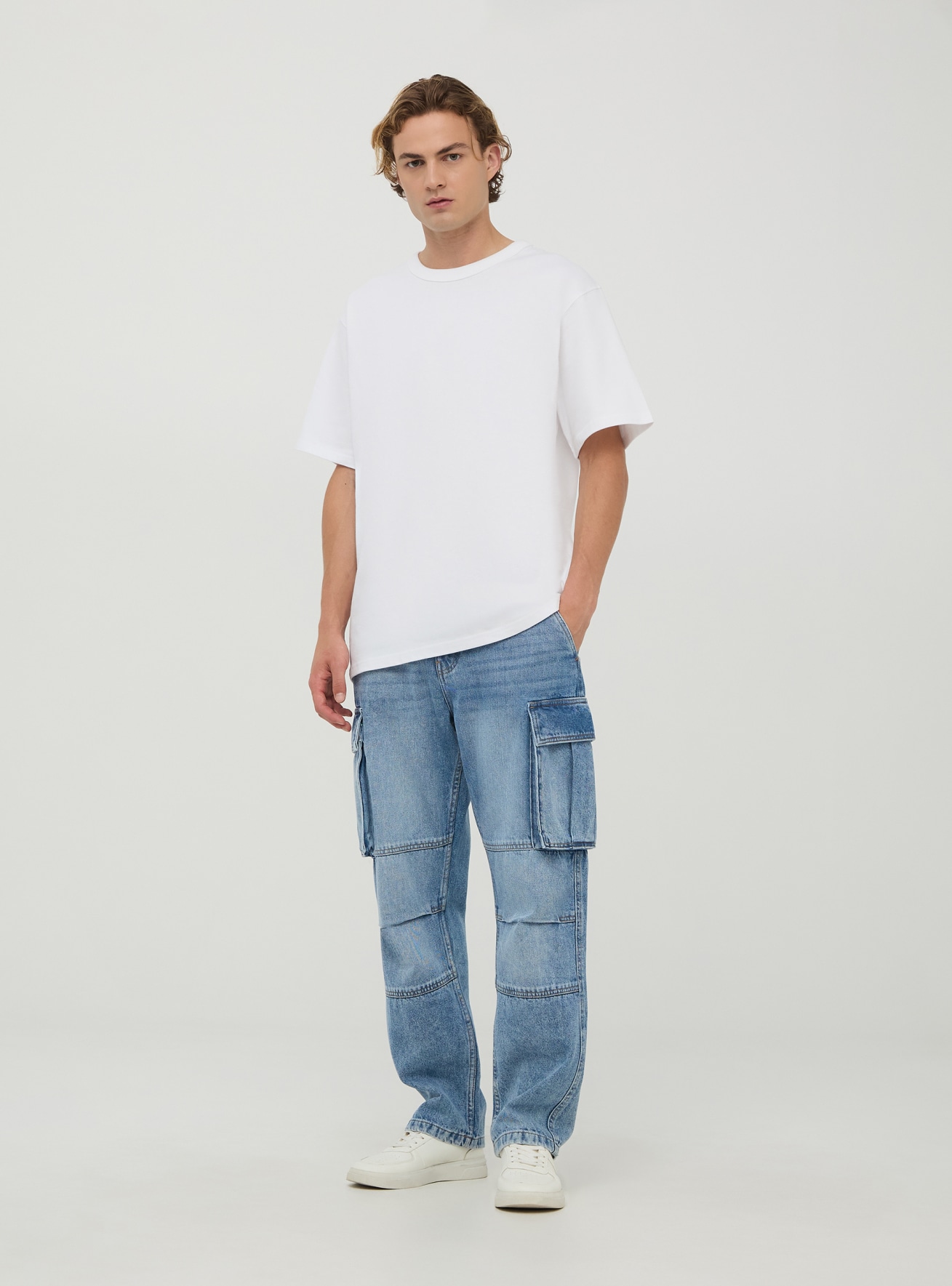 Pantalone Jeans Lungo Pánské Terranova