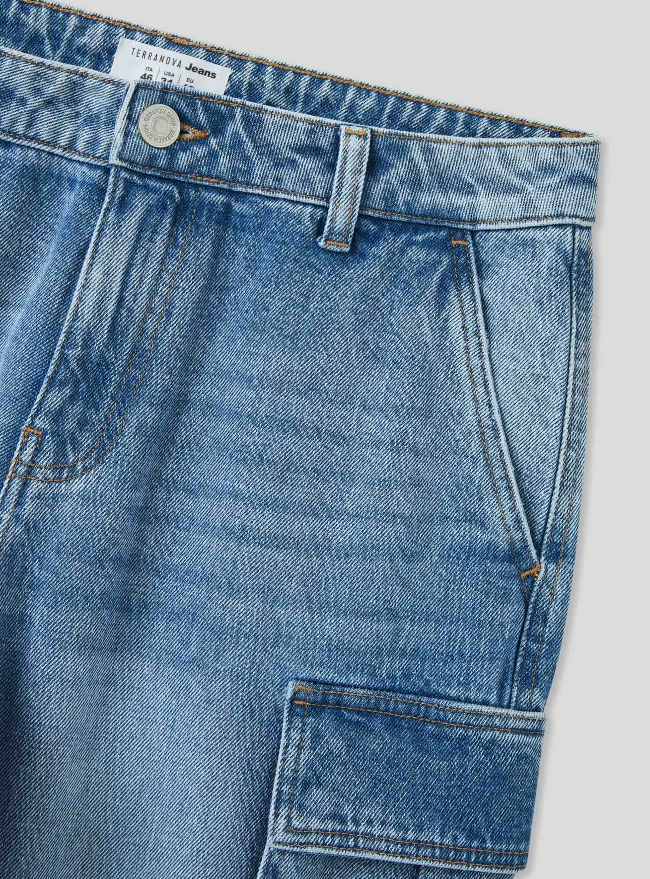 Pantalone Jeans Lungo Pánské Terranova