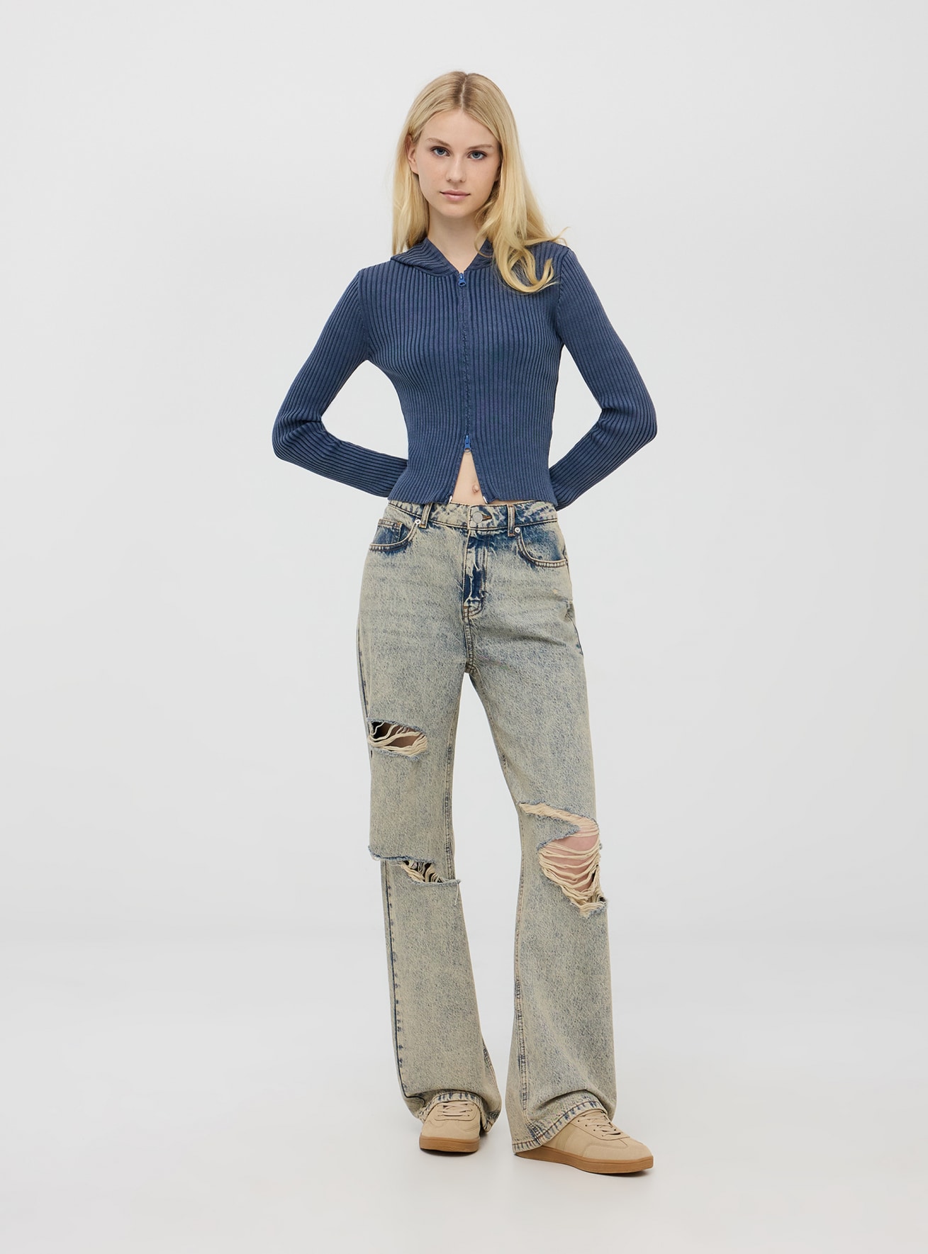 Long pants jeans Woman Terranova