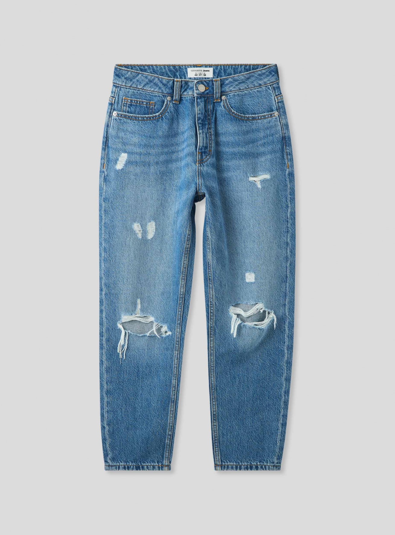 Pantalone Jeans Lungo Damen Terranova