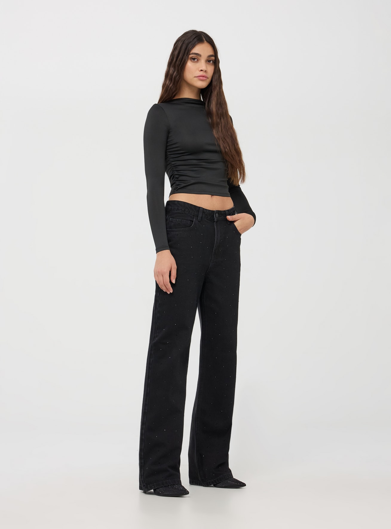 Long pants jeans Woman Terranova