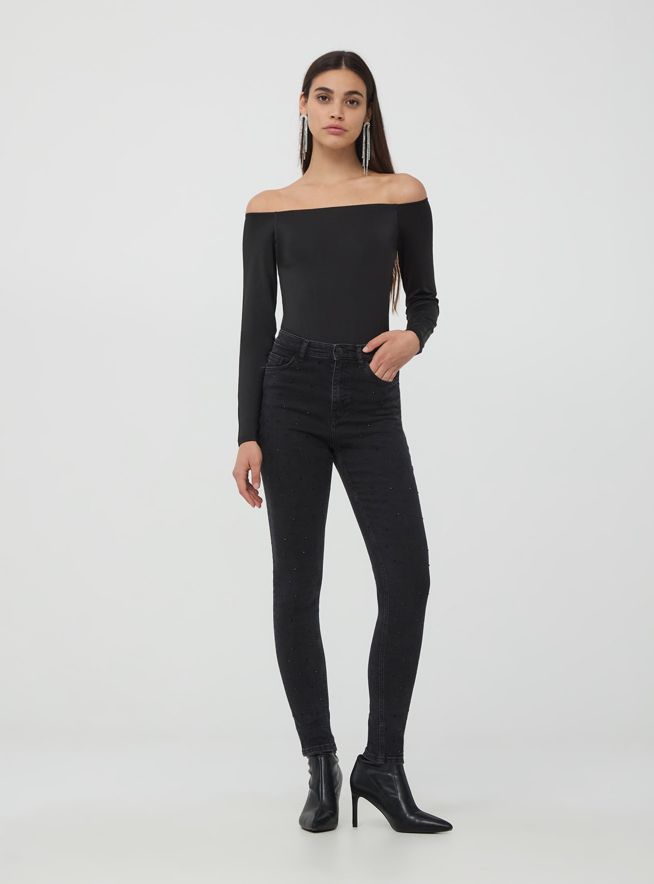 Long pants jeans Woman Terranova