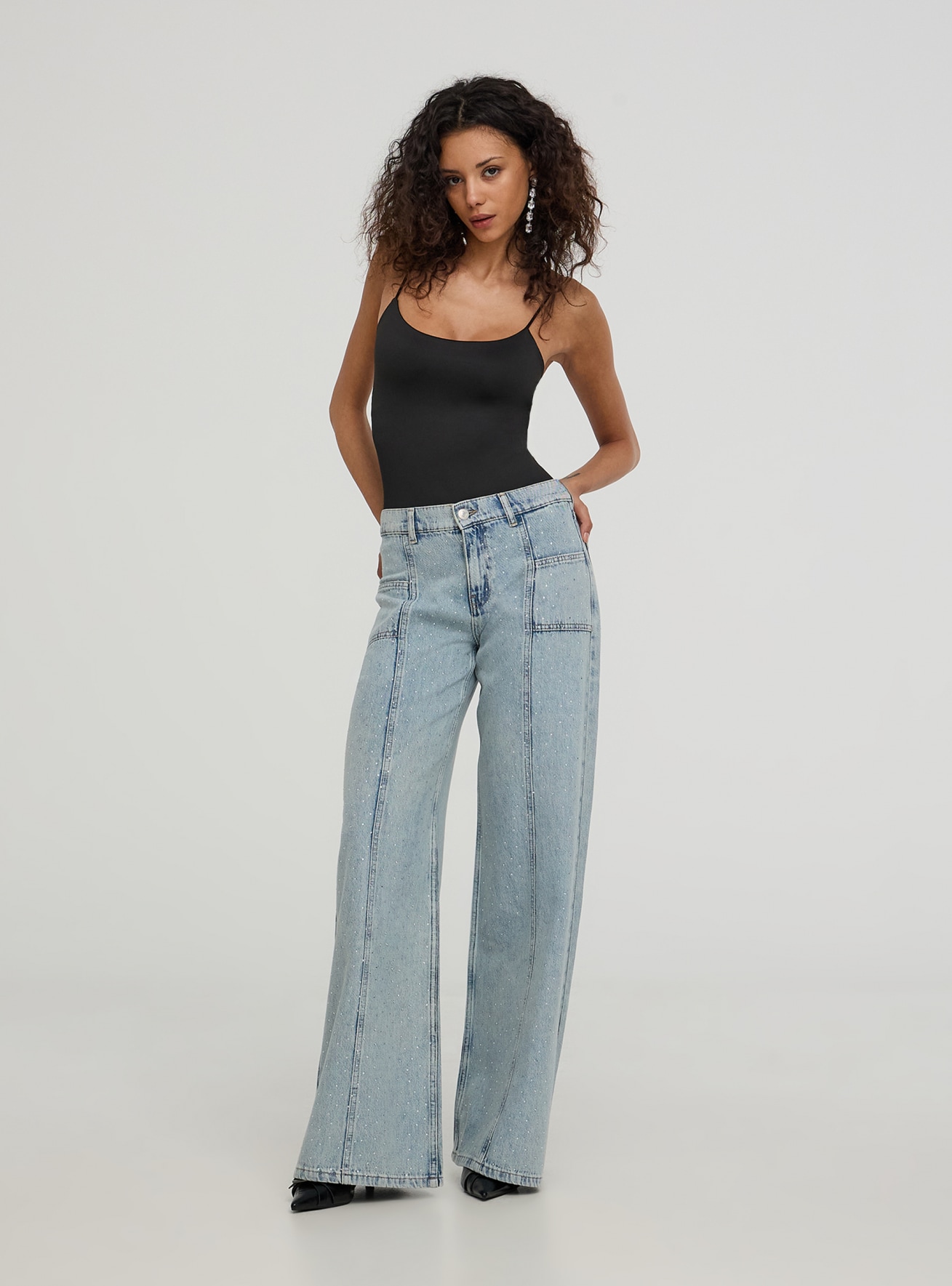 Long pants jeans Woman Terranova