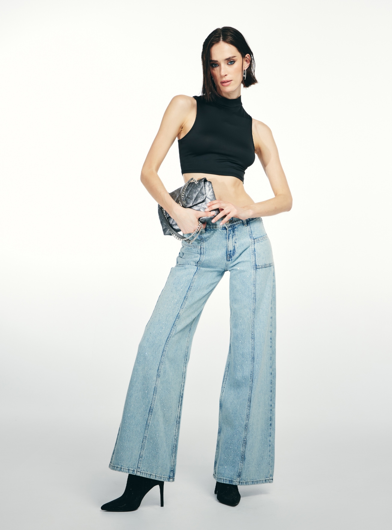 Long pants jeans Woman Terranova