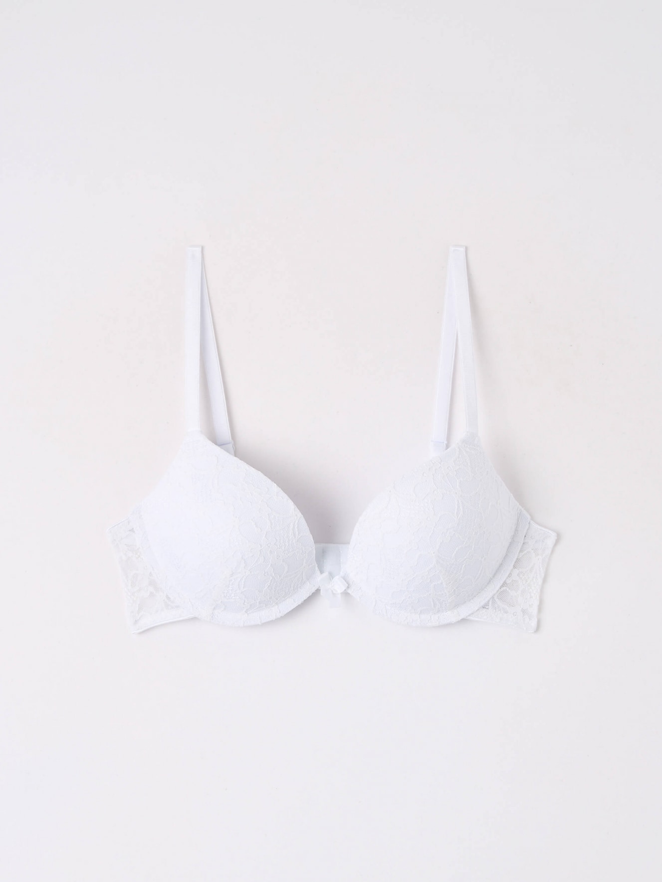 Optical white Super-padded lace push-up bra - Buy Online