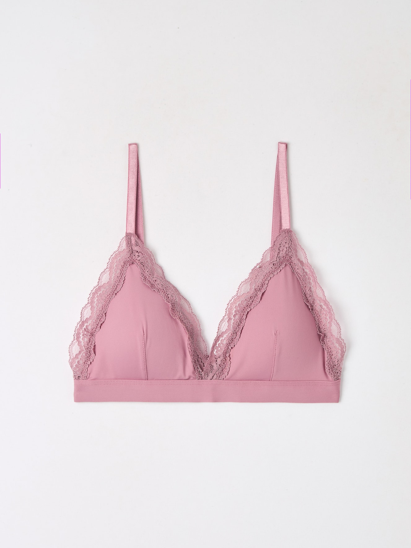 No Boundaries Soft Pink Strappy Lace Up Wireless Bralette Size Medium - $11  - From Megan