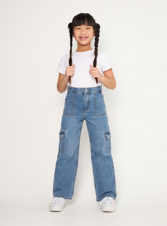 Girls Cargo Trousers Spring Autumn Clothes Kids Casual Cargo Pant For Girl  Teen Childrens Clothing Pants 4 5 7 9 11 13 Years