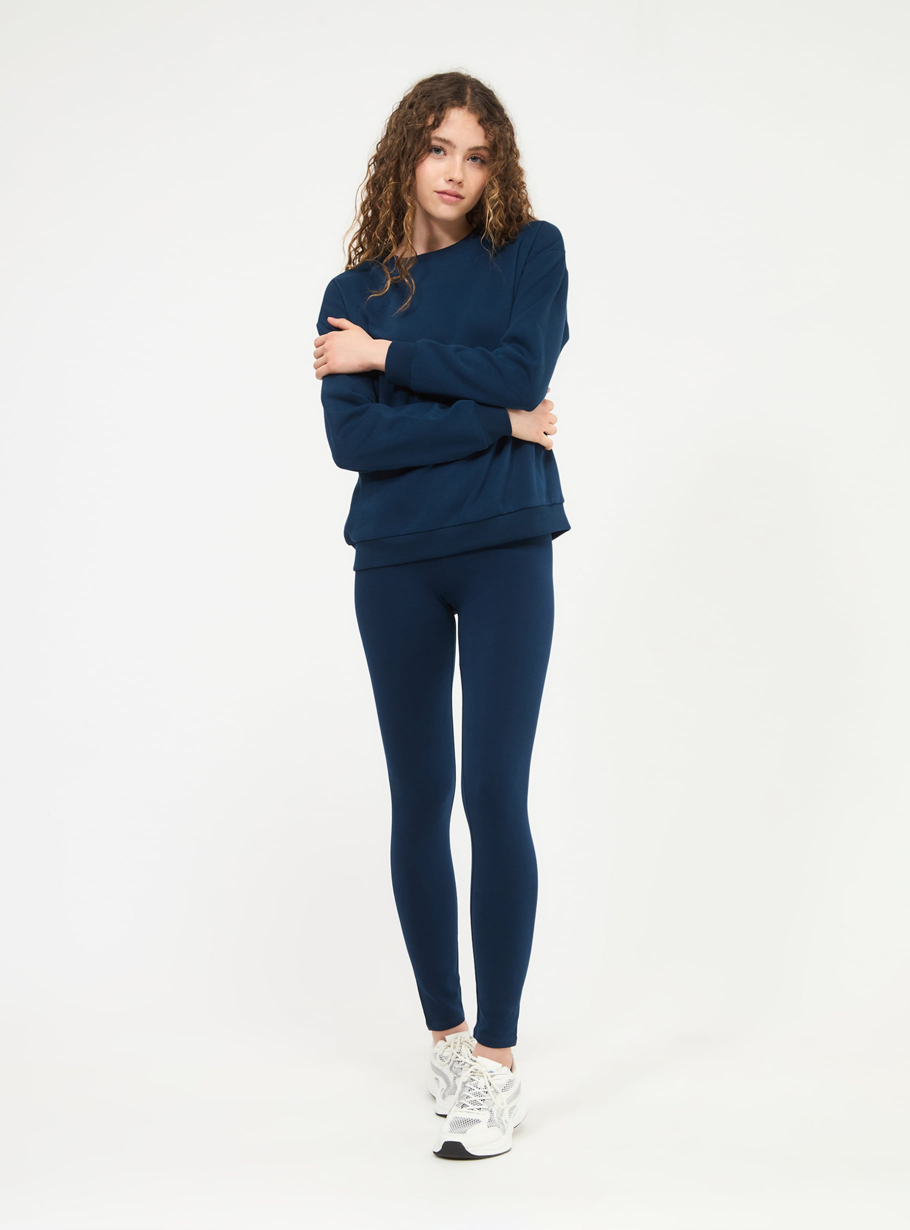 Buy Zelocity Mid Rise Cotton Legging - Blue Opal at Rs.777 online |  Activewear online