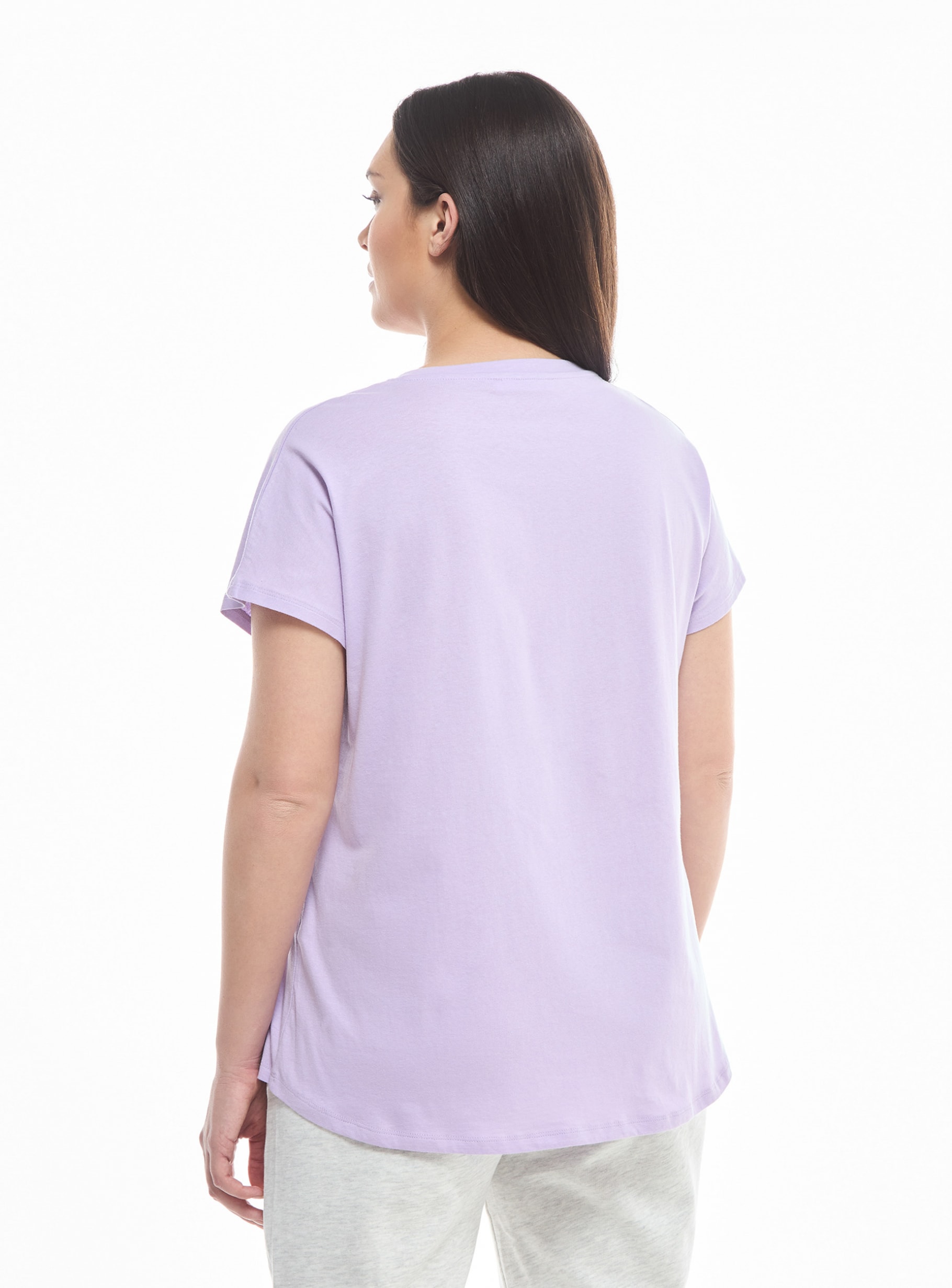 Lilla Single-colour loose T-shirt | Online - Buy Terranova
