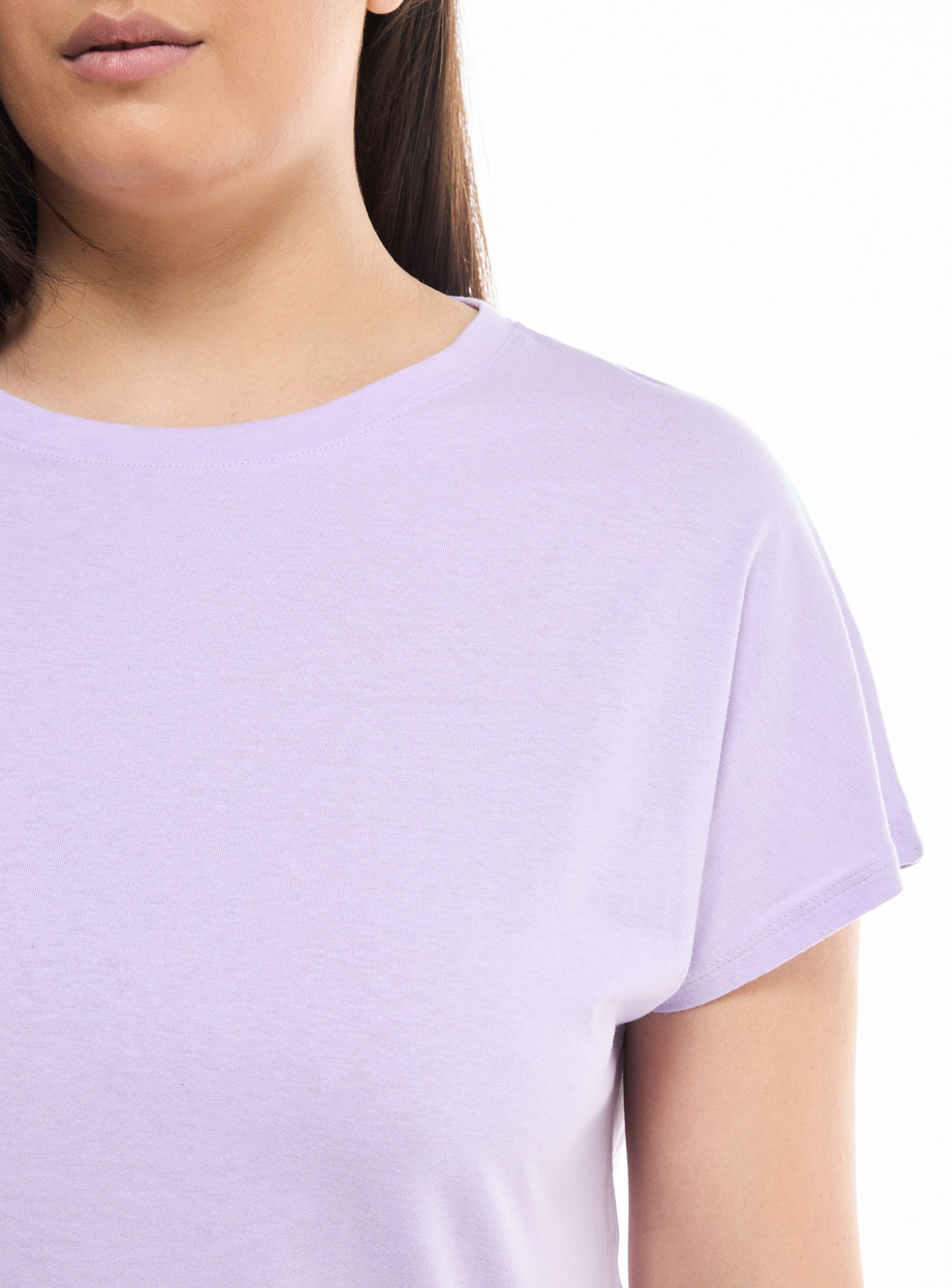 | T-shirt Single-colour Lilla Online Buy loose - Terranova