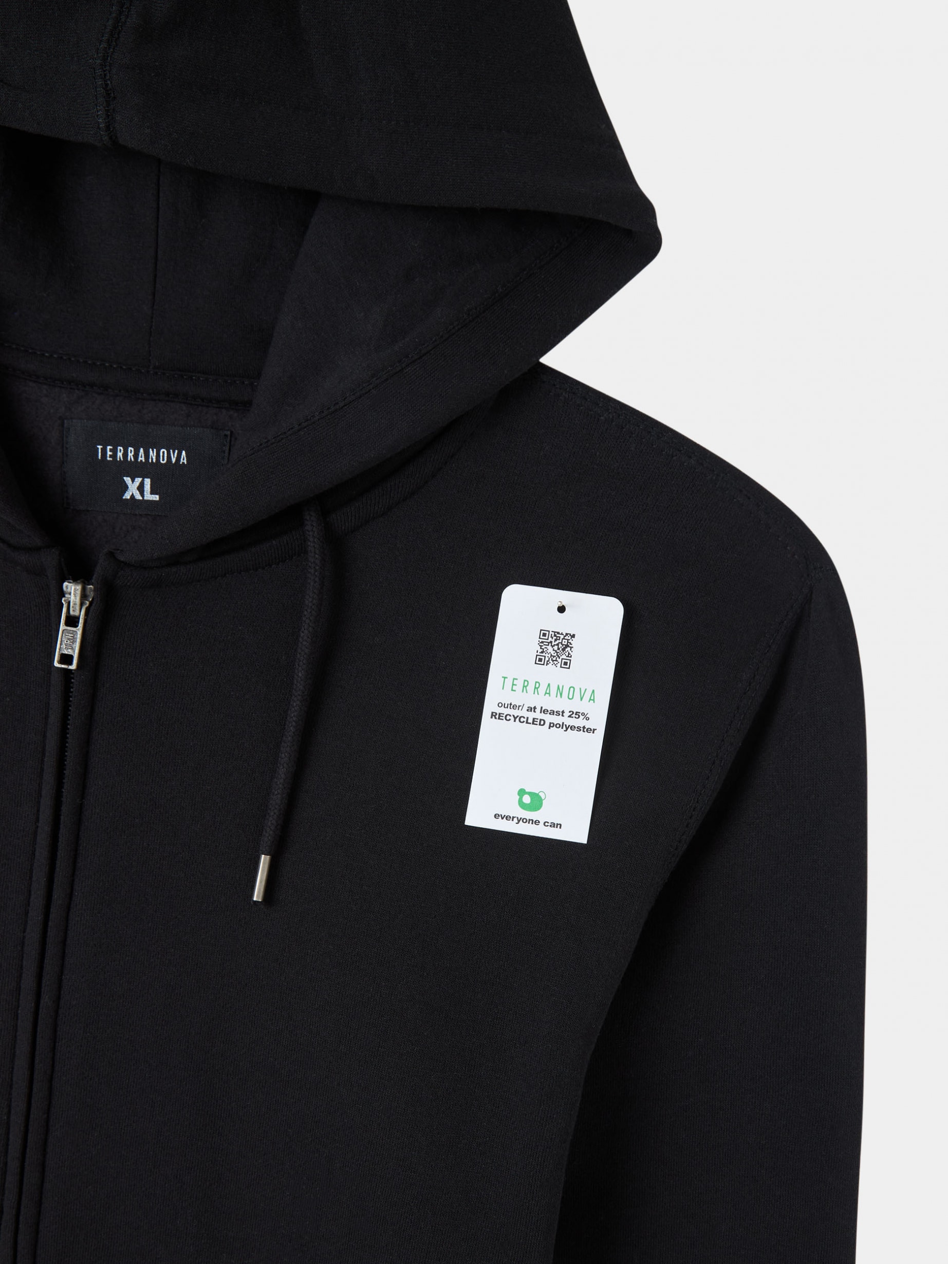 Black Zipped hoodie - Buy Online
