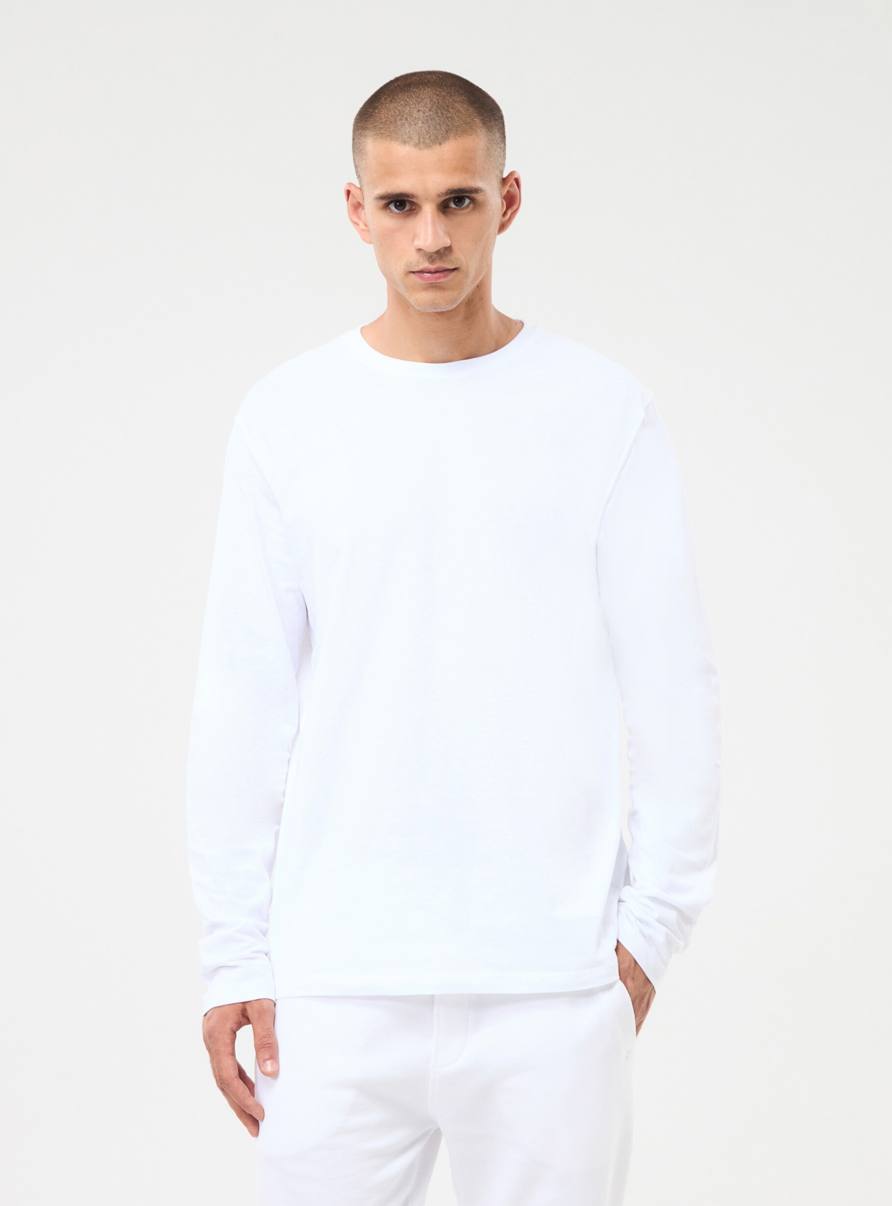 Optical white Basic crew neck T-shirt - Buy Online | Terranova