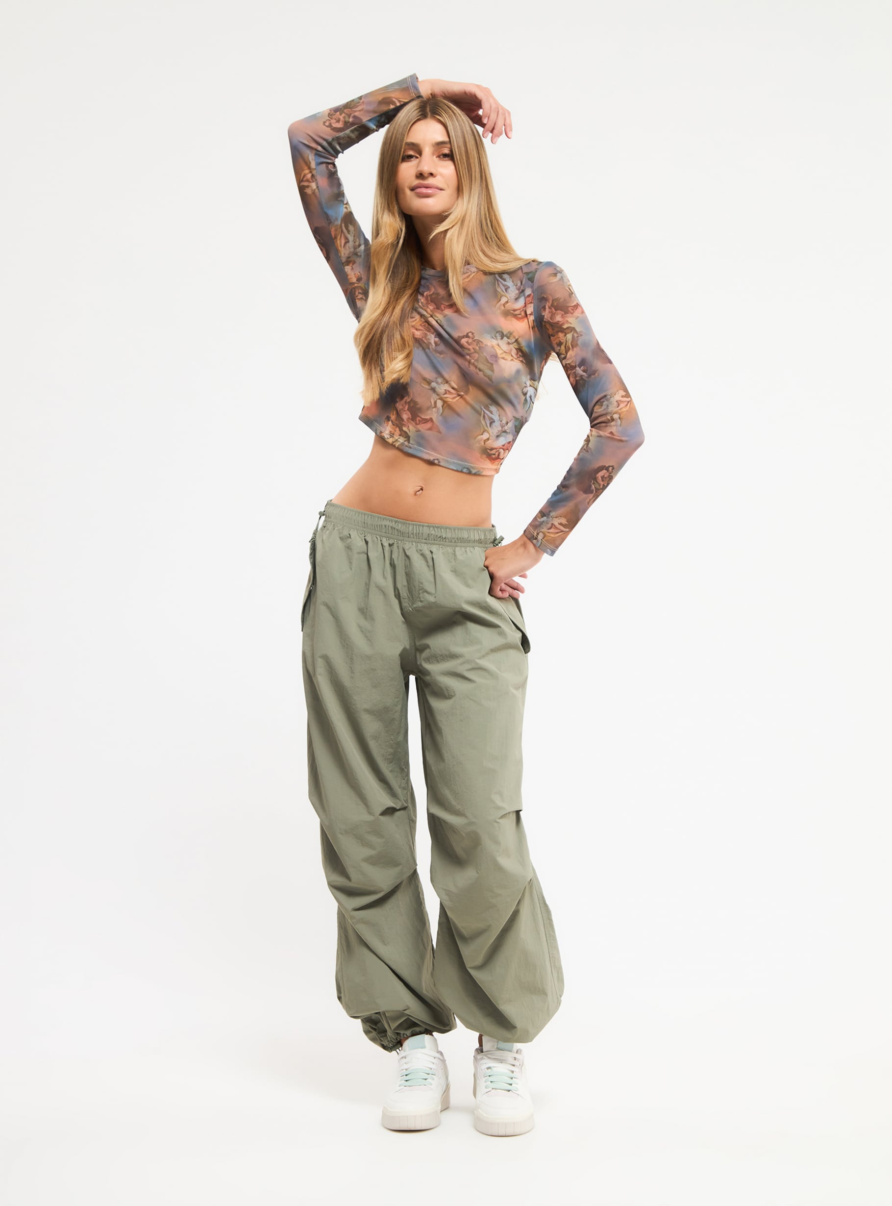 Pantalones Parachute - Verde