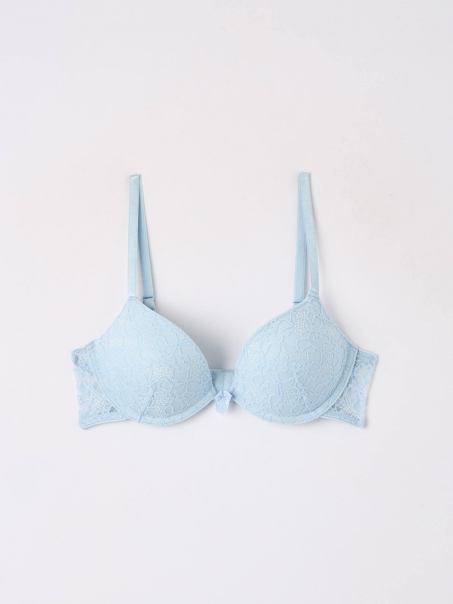 Blue Push Up Lace Bra ($6.53) ❤ liked on Polyvore featuring intimates, bras,  undies, push-up bra, lace bra, lace push up bra, lacy bras and blue bra