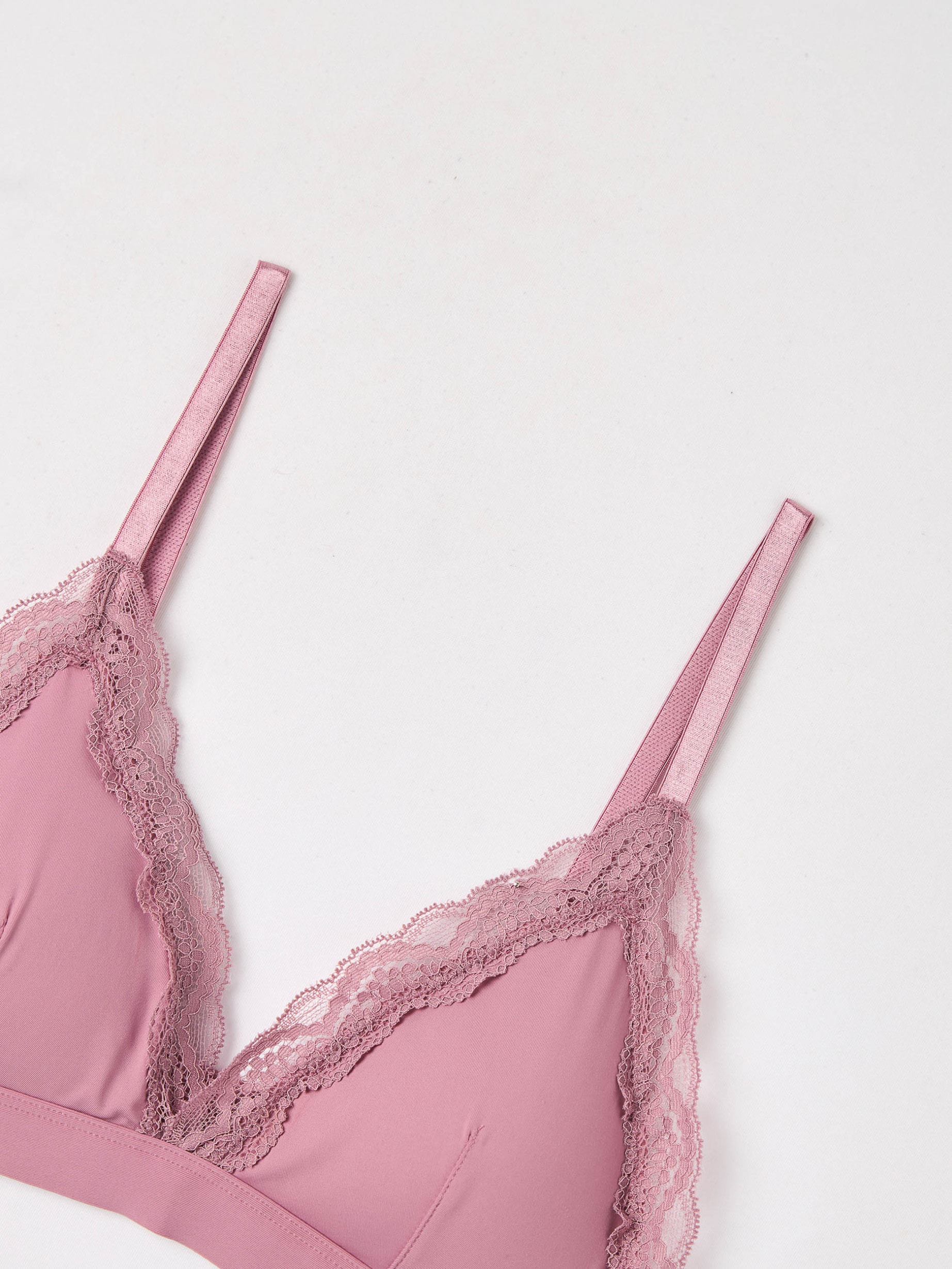 Victoria'S Secret Bralettes & Lounge  Lace Unlined Triangle Bralette Pink  Black - Womens · Clean Livin Life