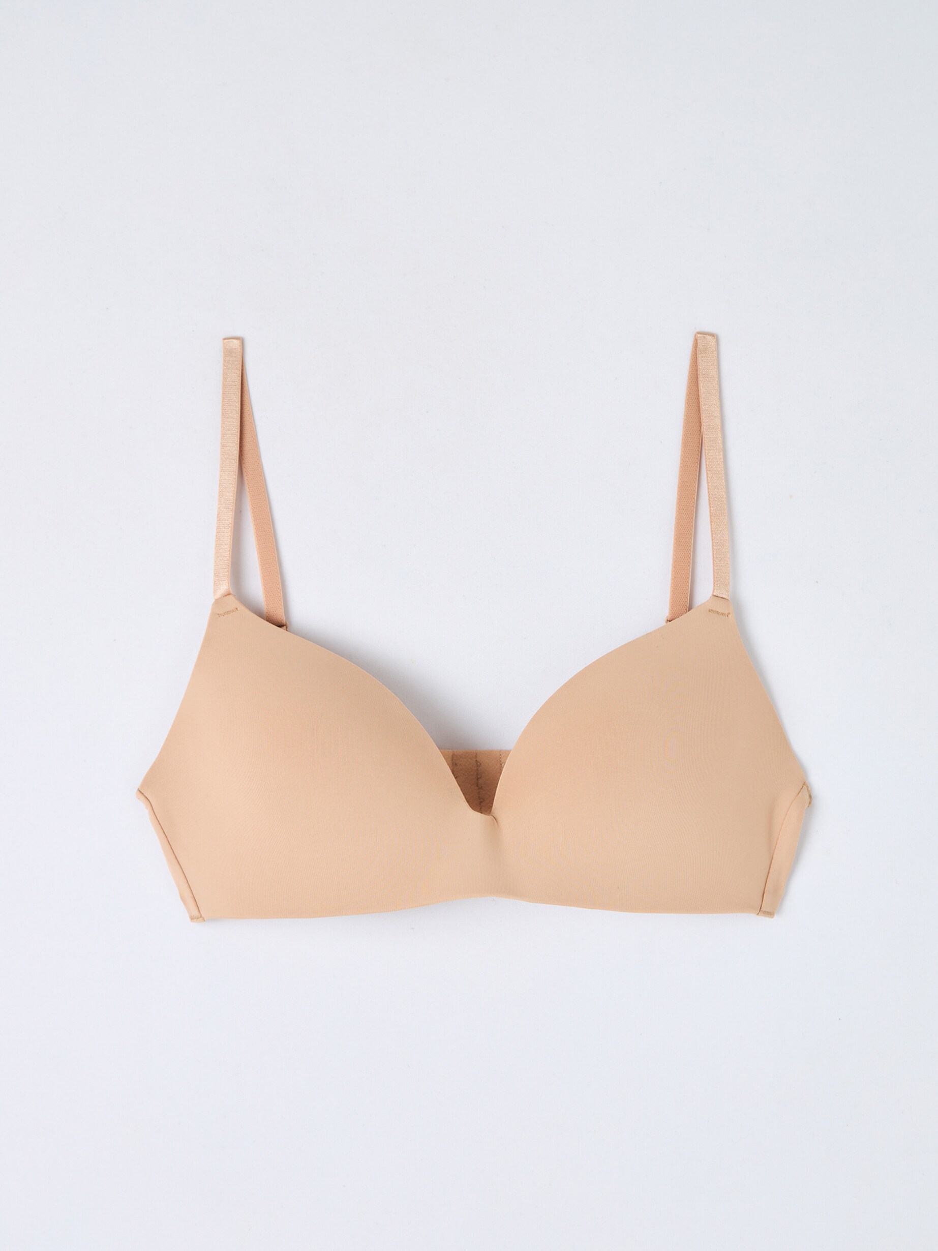 Nude Moulded non-underwired triangle bra - Buy Online