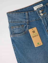 Pantalone Jeans Lungo Damen Terranova