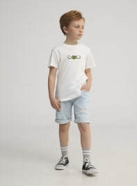 Pantalone Jeans Corto Bambino Terranova