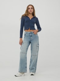 Pantalone Jeans Lungo Damen Terranova