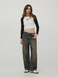 Pantalone Jeans Lungo Damen Terranova