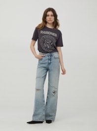 Pantalone Jeans Lungo Donna Terranova