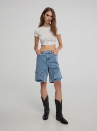 Short pants jeans Woman Terranova