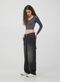 Pantalone Jeans Lungo Donna Terranova