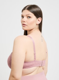 Pink dark Lace balconette bra - Buy Online