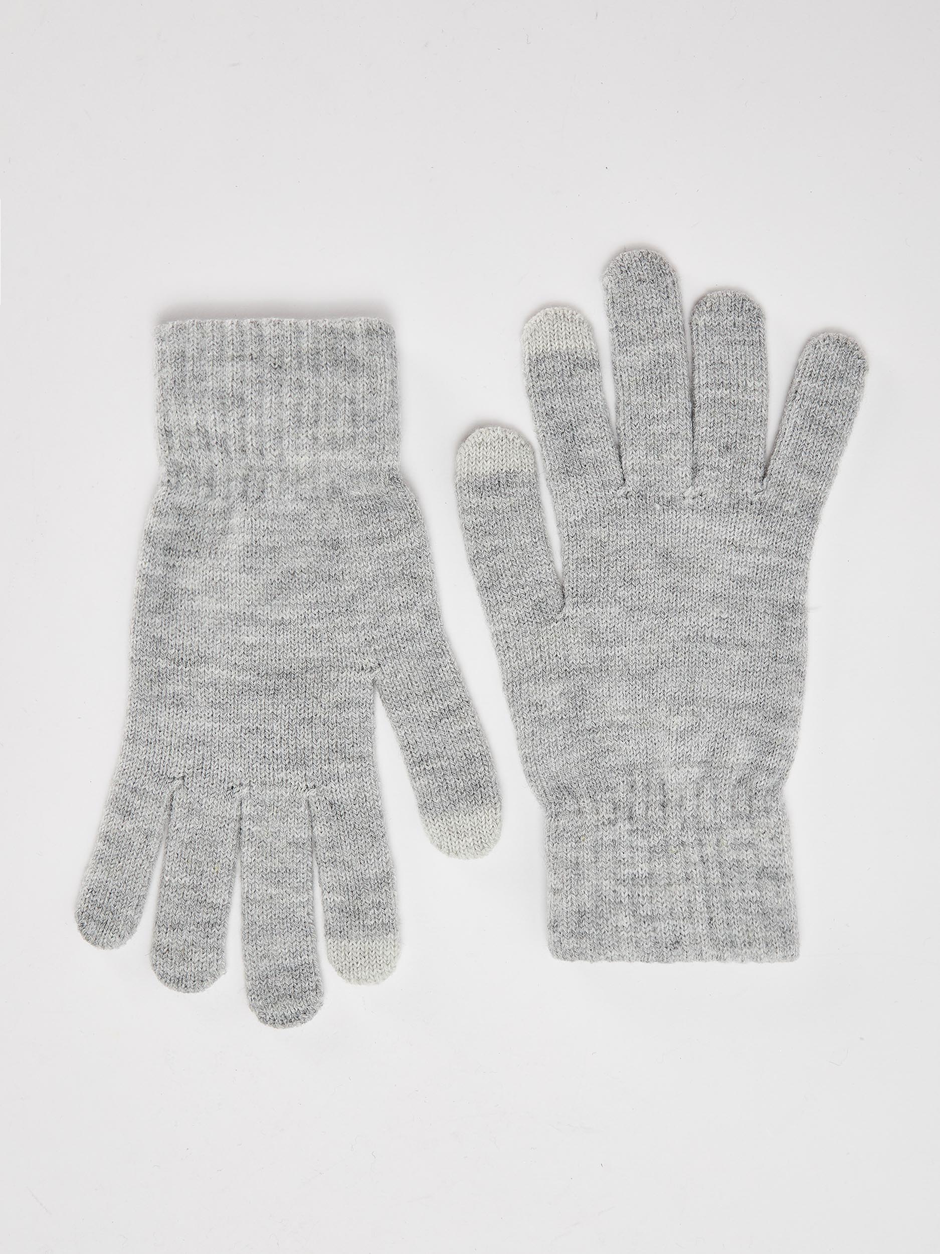 grey touch screen gloves