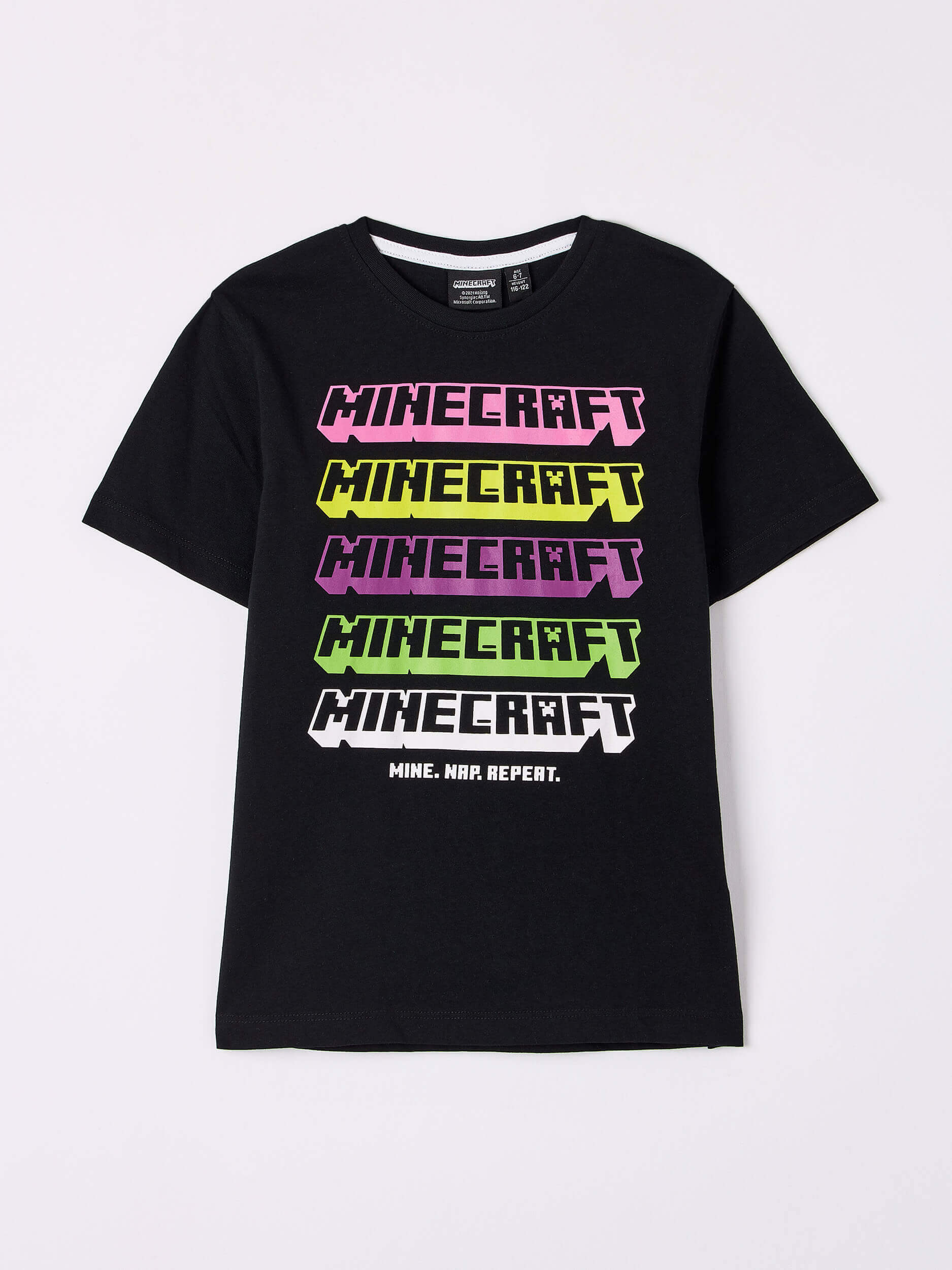 Black Minecraft Slogan T Shirt Buy Online Terranova