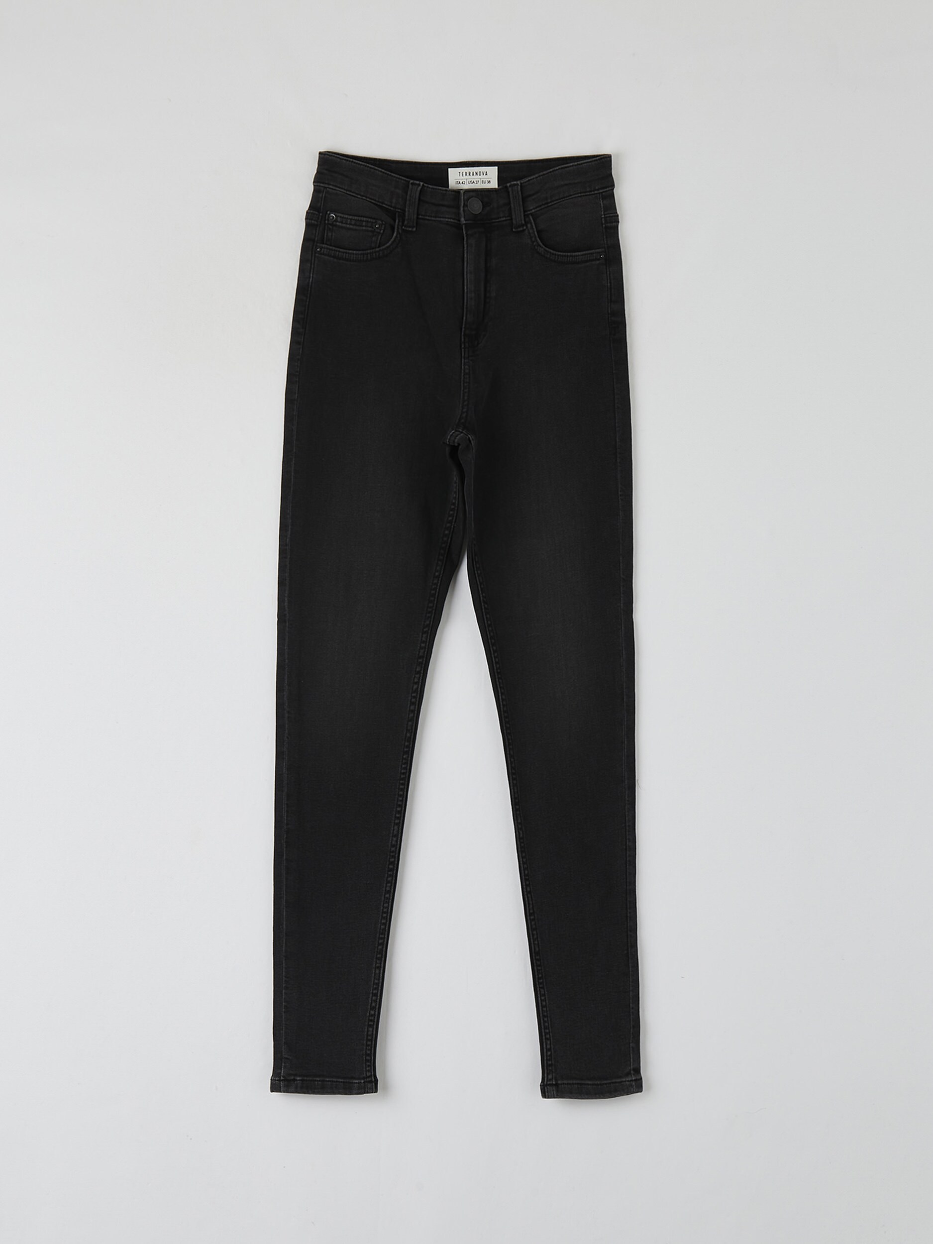 black high waisted black jeans
