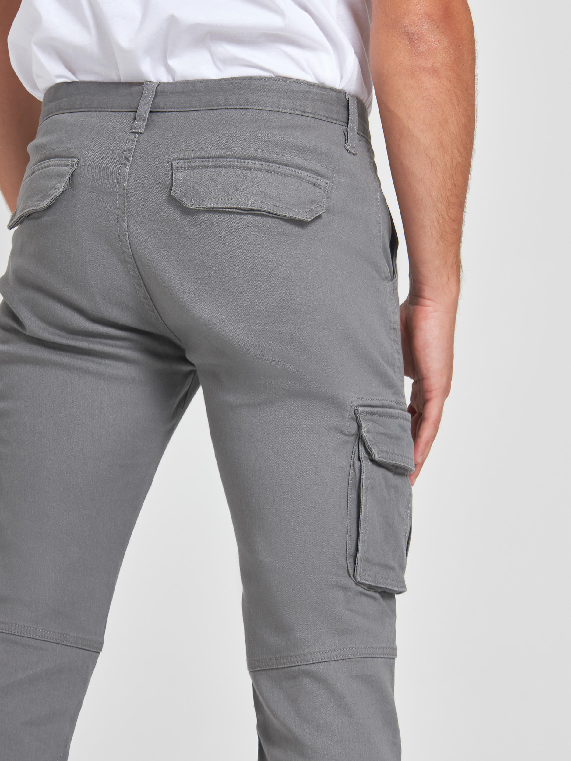 grey cargo trousers