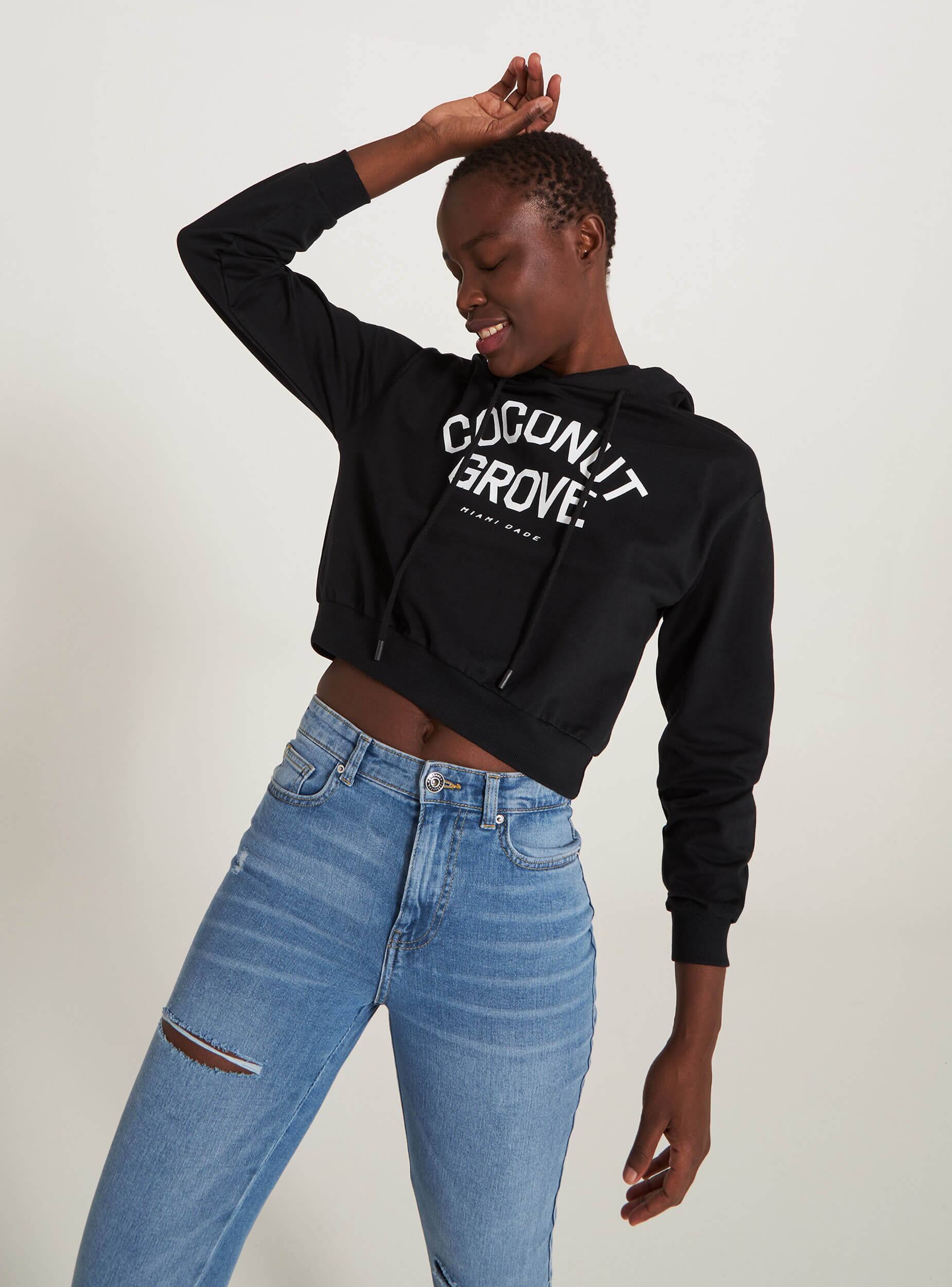 sweat shirt femme noir