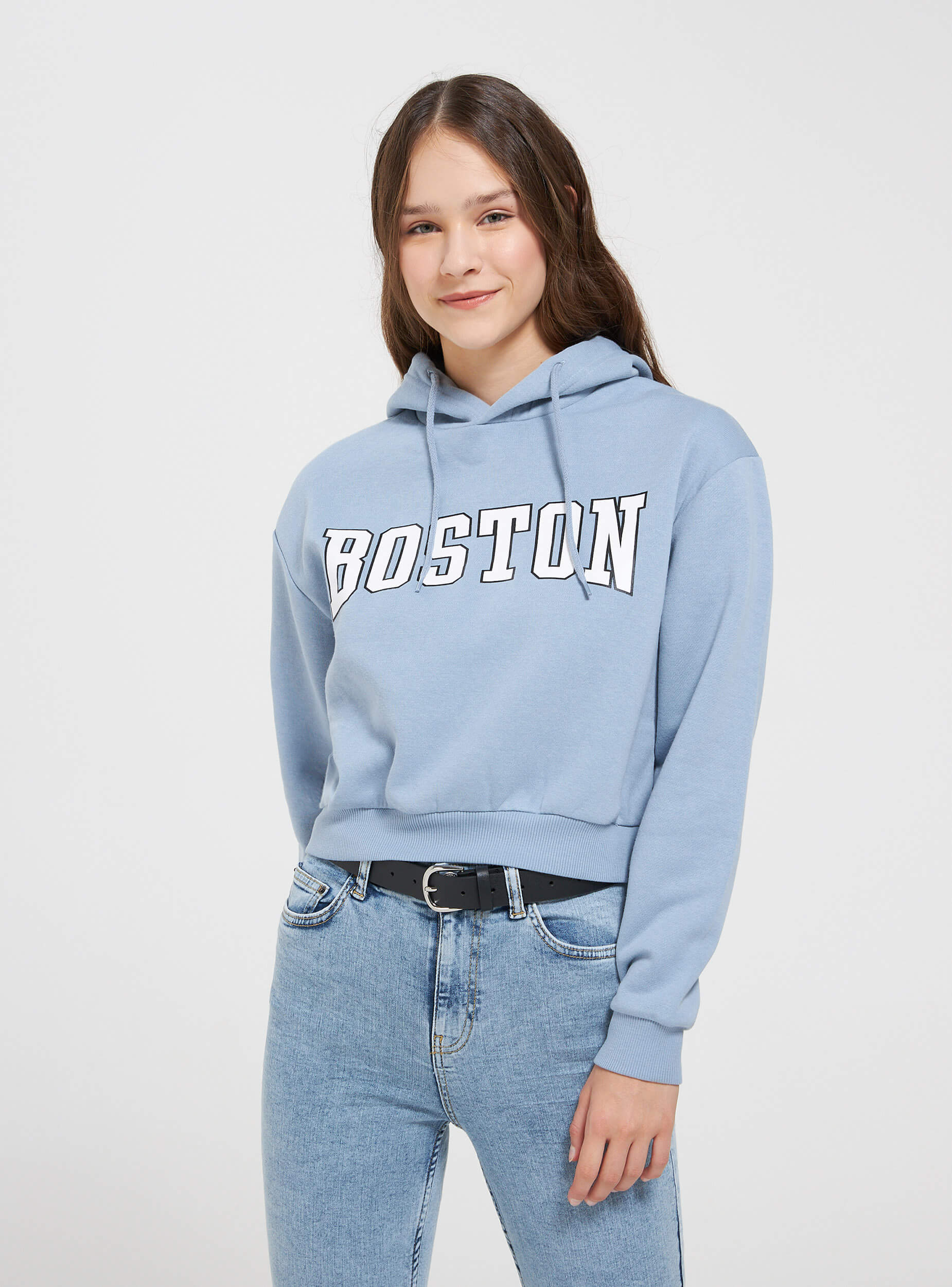 sweatshirt without a hood