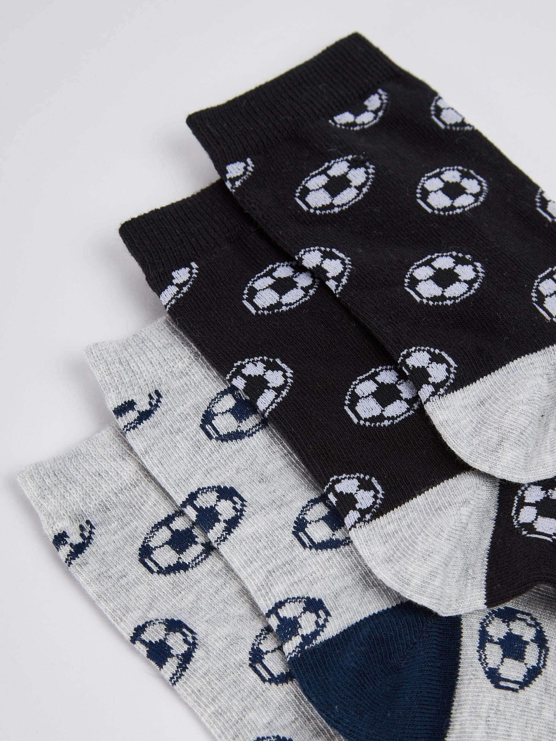 Var Black 2 Pack Of Football Themed Socks Buy Online Terranova